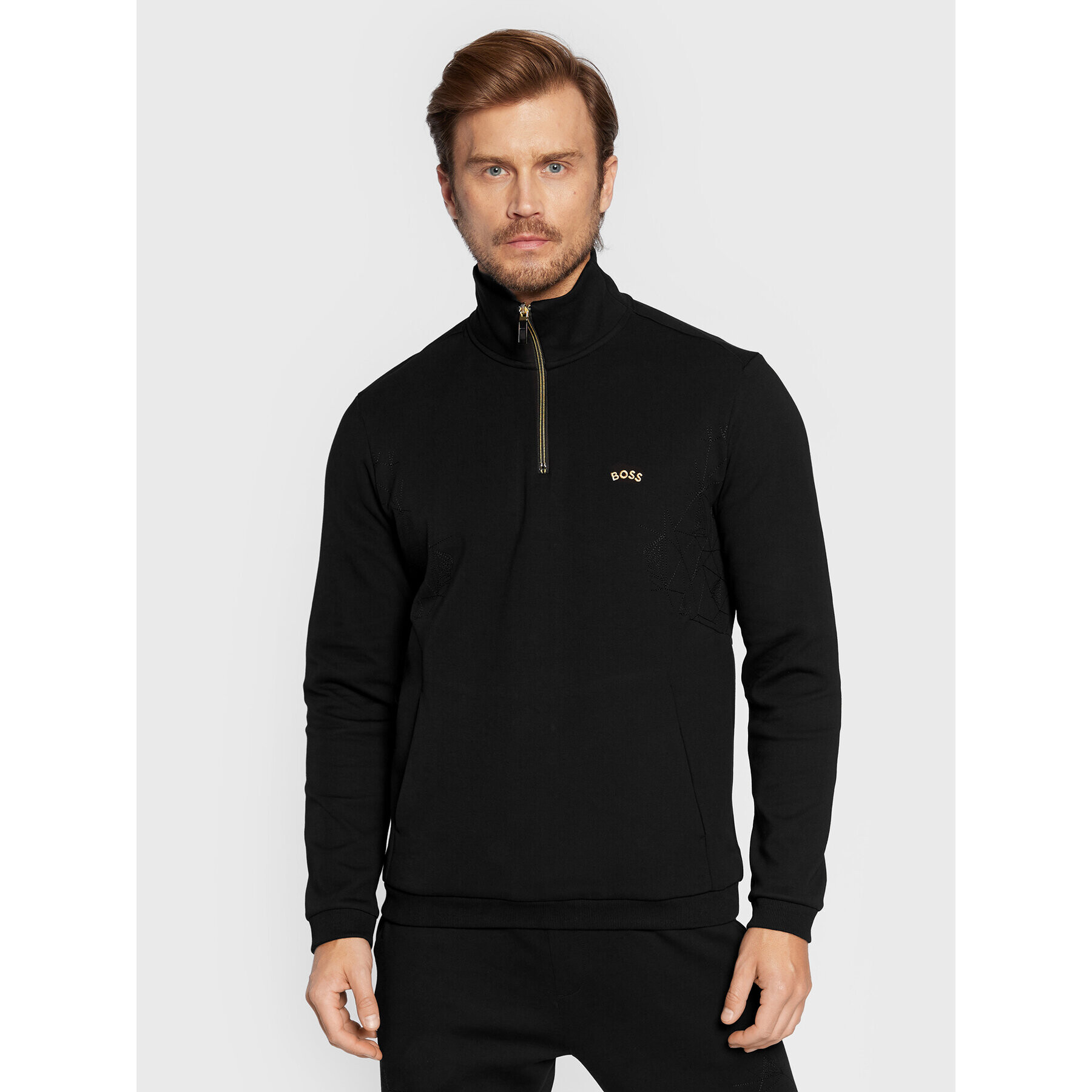 Boss Суитшърт Sweat 2 50477123 Черен Regular Fit - Pepit.bg