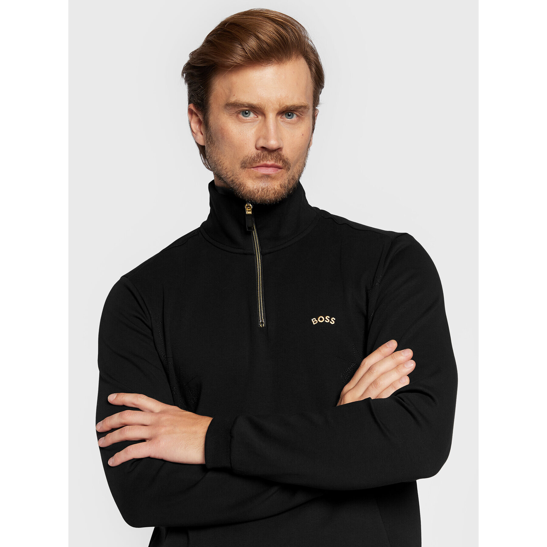 Boss Суитшърт Sweat 2 50477123 Черен Regular Fit - Pepit.bg