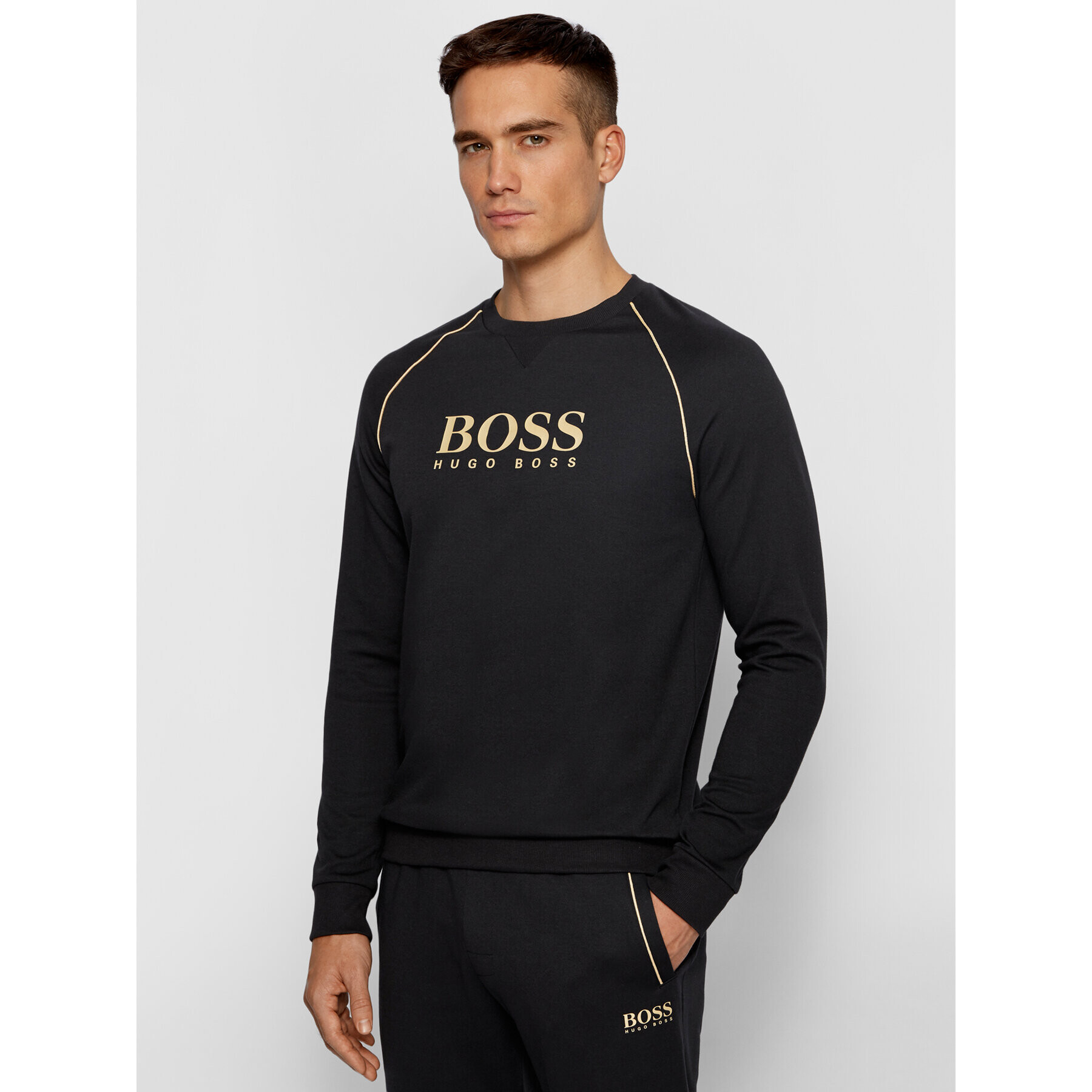 Boss Суитшърт Tracksuit 50442816 Черен Regular Fit - Pepit.bg