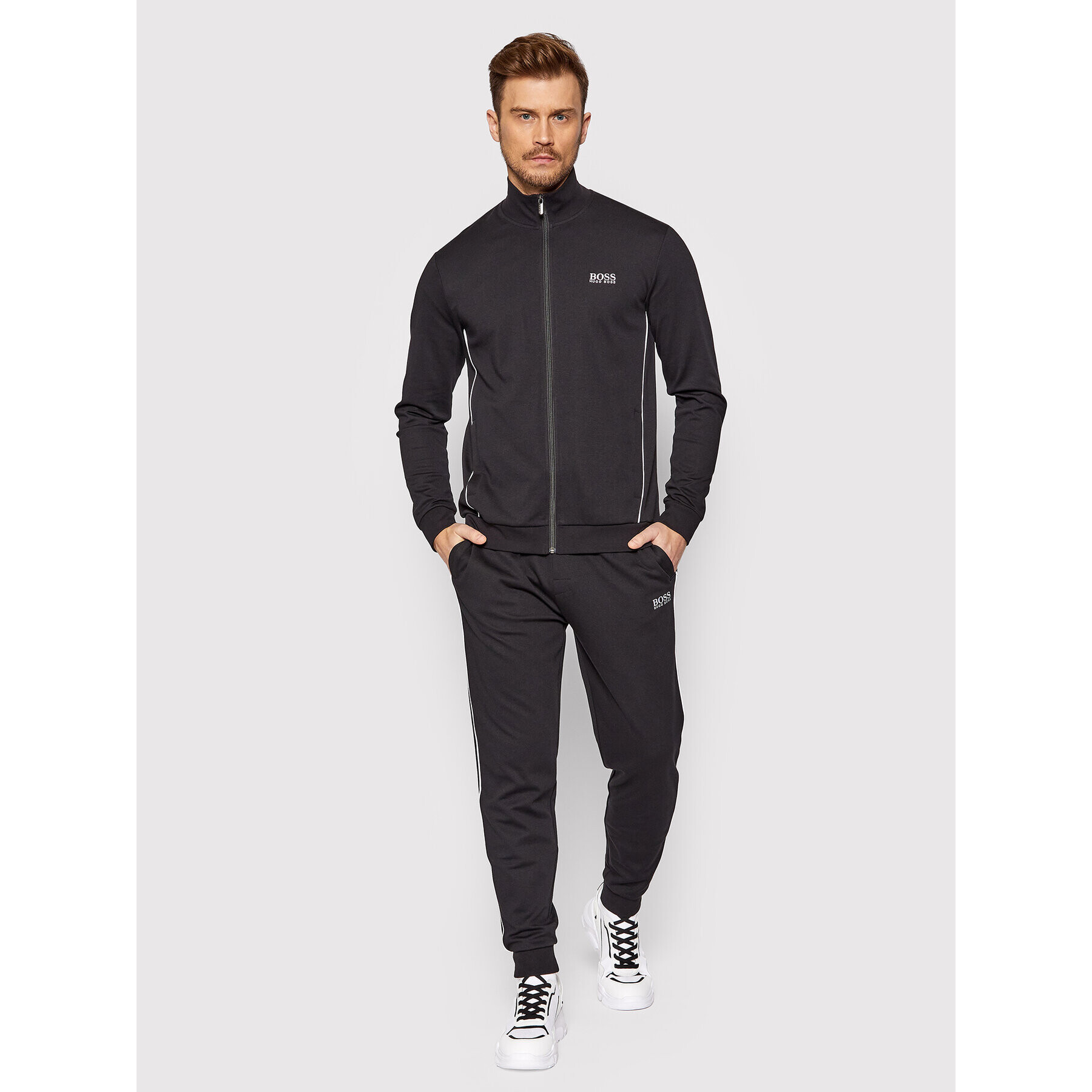 Boss Суитшърт Tracksuit 50460266 Черен Regular Fit - Pepit.bg