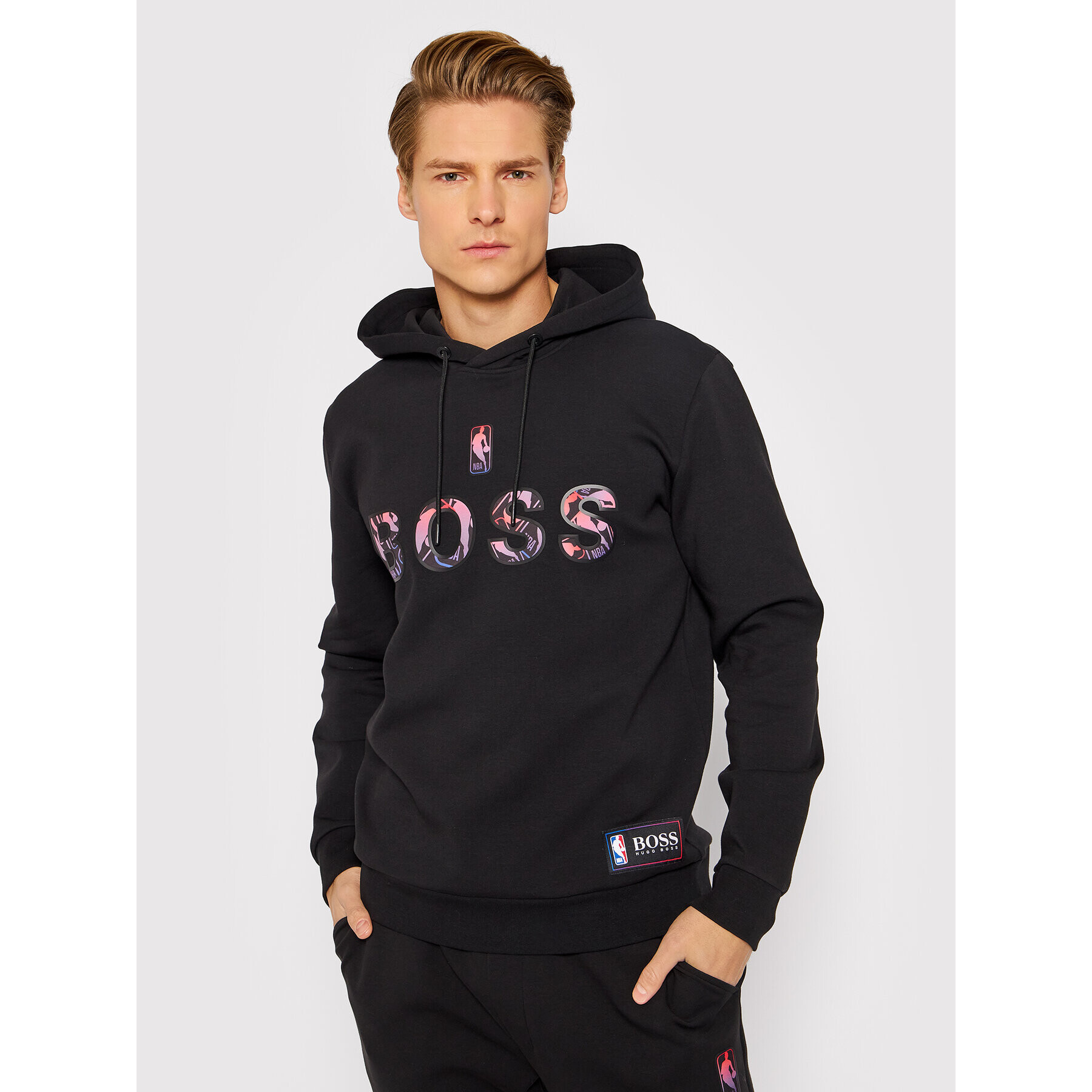 Boss Суитшърт WBounce2_2 50461971 Черен Relaxed Fit - Pepit.bg