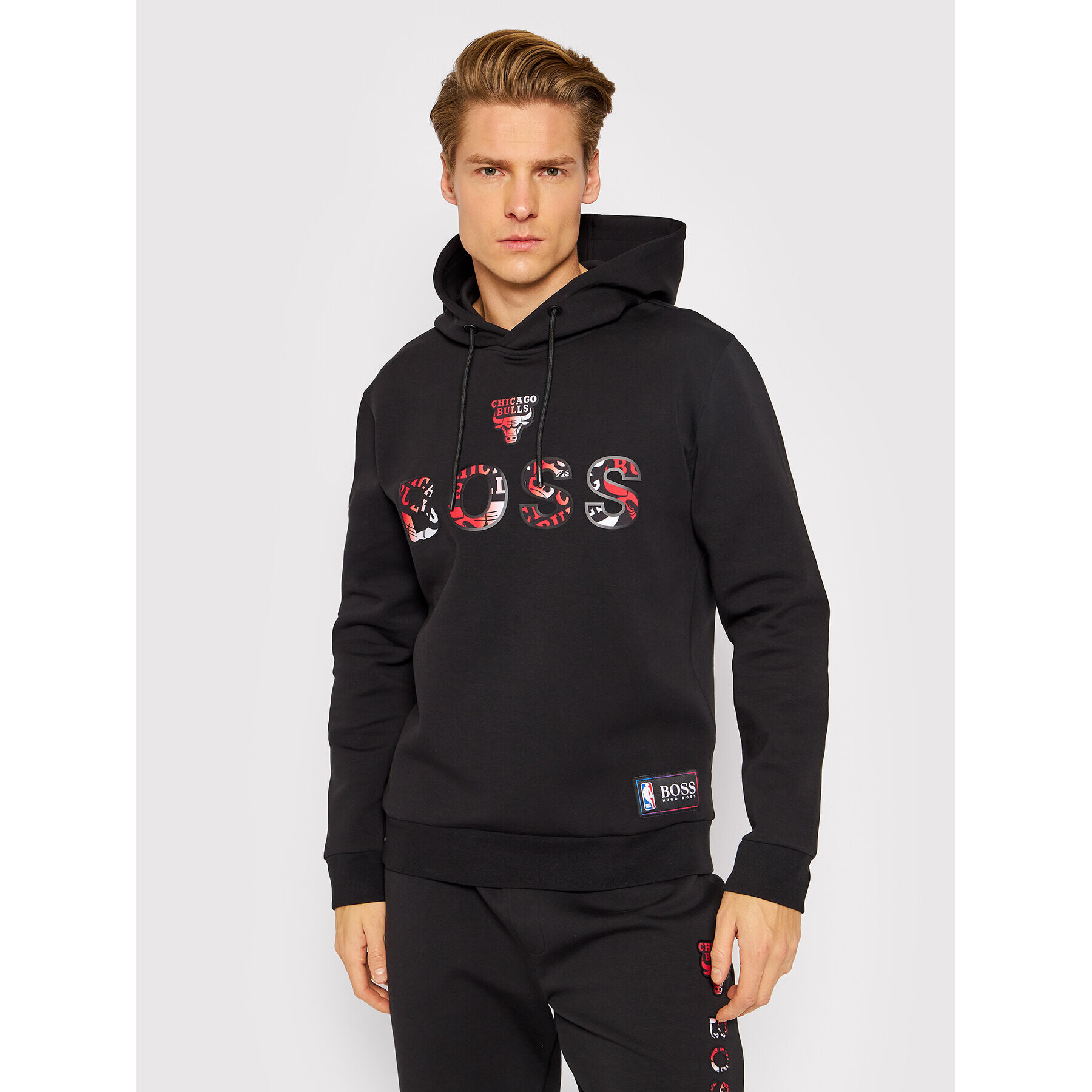 Boss Суитшърт WBounce2_2 50461971 Черен Relaxed Fit - Pepit.bg