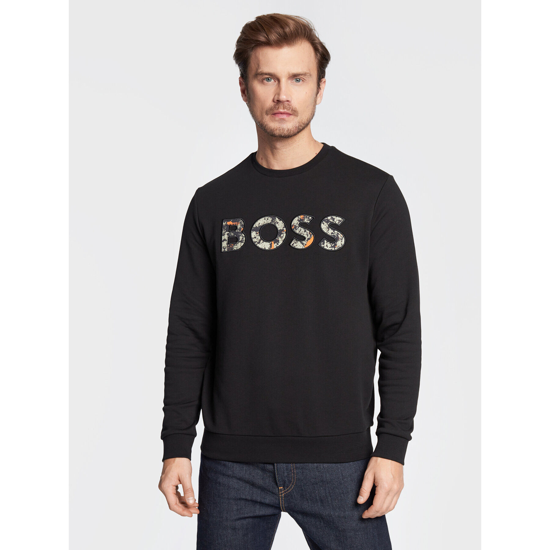 Boss Суитшърт We 50476140 Черен Regular Fit - Pepit.bg