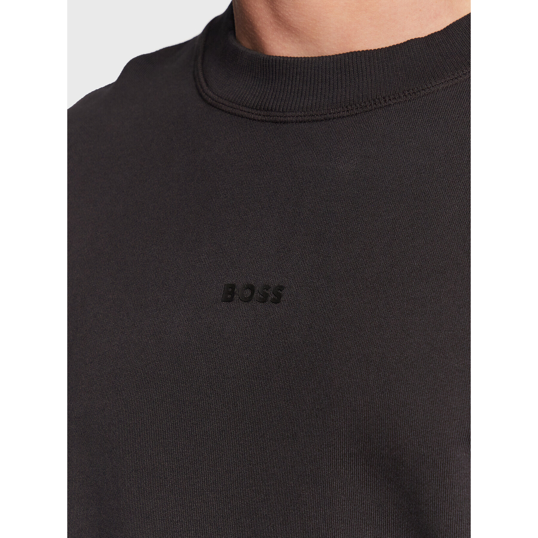 Boss Суитшърт Wefade 50472271 Черен Regular Fit - Pepit.bg