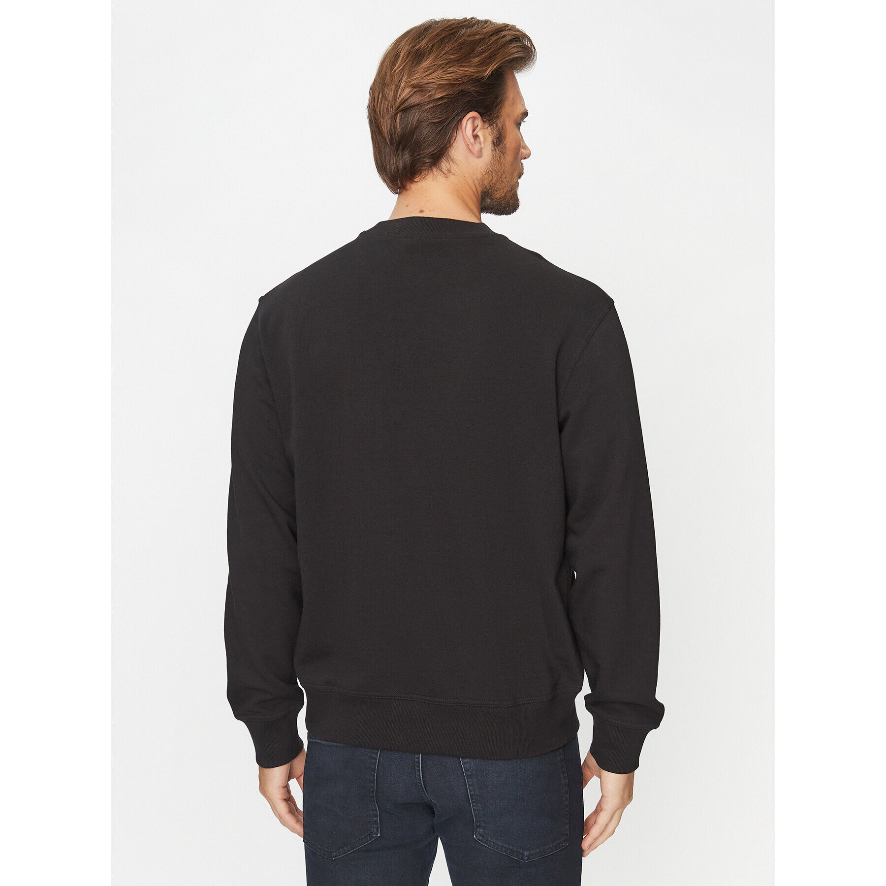Boss Суитшърт Weglitchlogo 50499486 Черен Relaxed Fit - Pepit.bg
