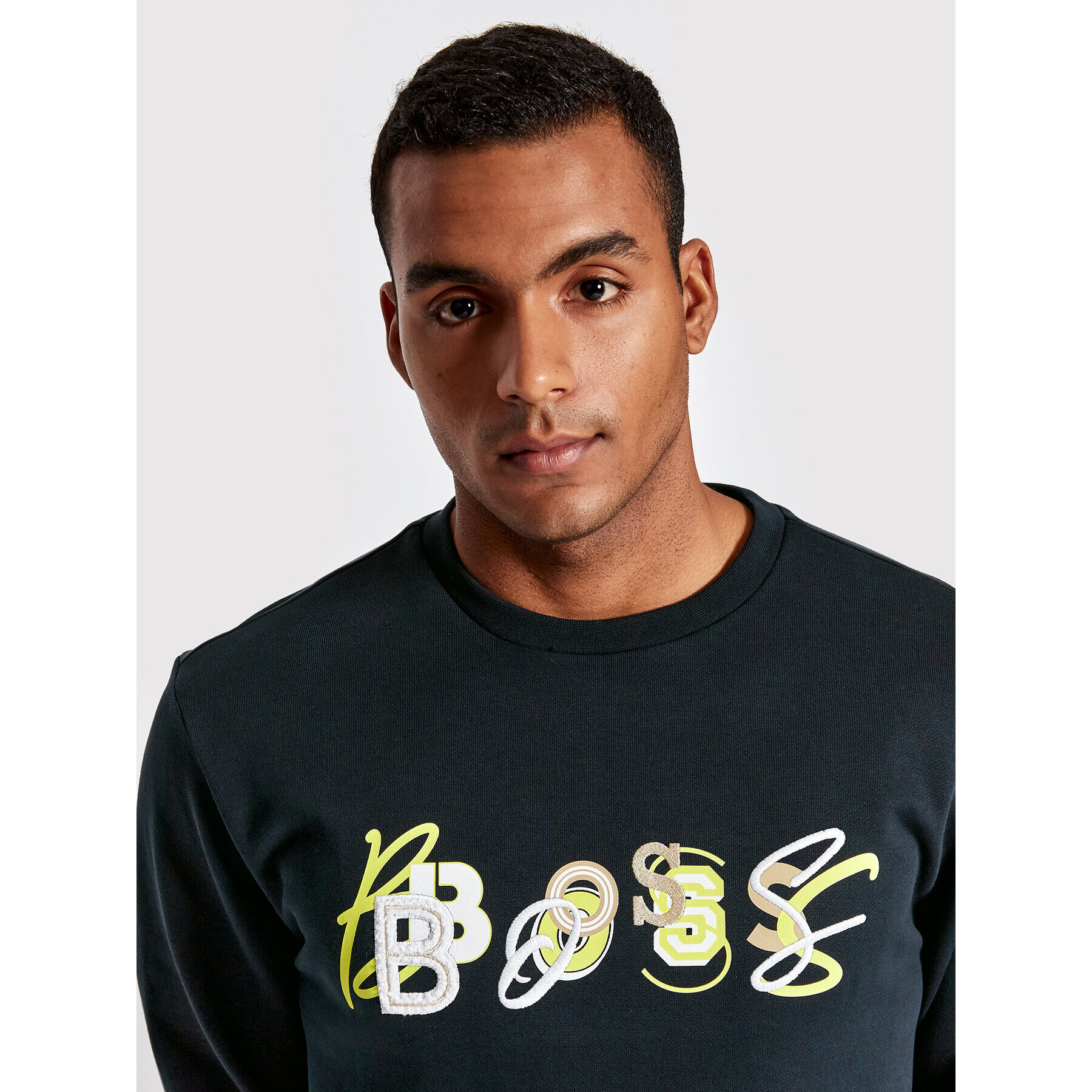 Boss Суитшърт Welogocrew 50472421 Тъмносин Regular Fit - Pepit.bg