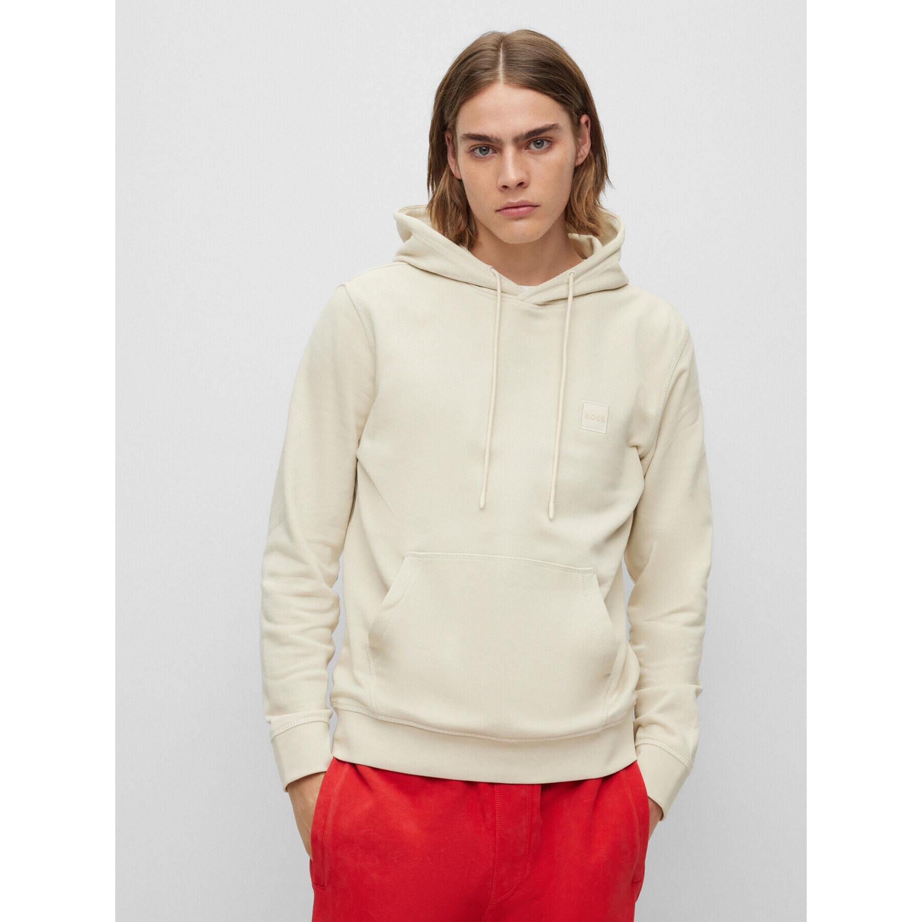 Boss Суитшърт Wetalk 50468445 Бежов Regular Fit - Pepit.bg