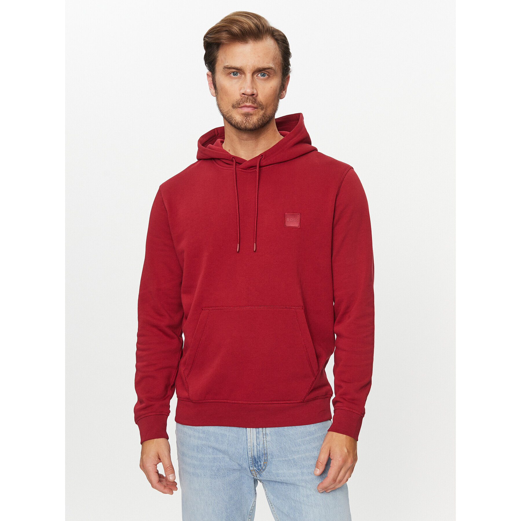 Boss Суитшърт Wetalk 50468445 Червен Regular Fit - Pepit.bg