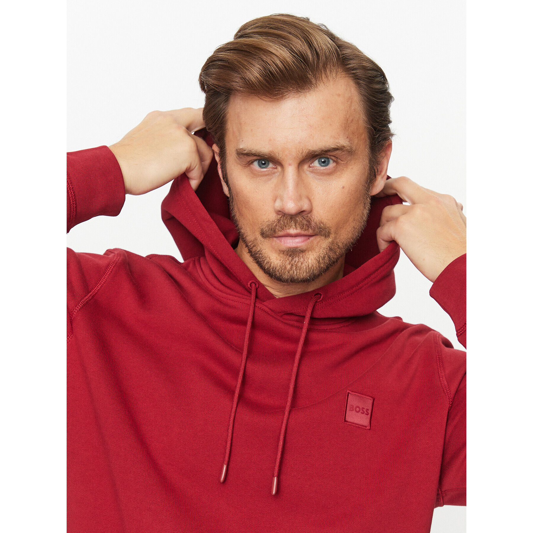 Boss Суитшърт Wetalk 50468445 Червен Regular Fit - Pepit.bg