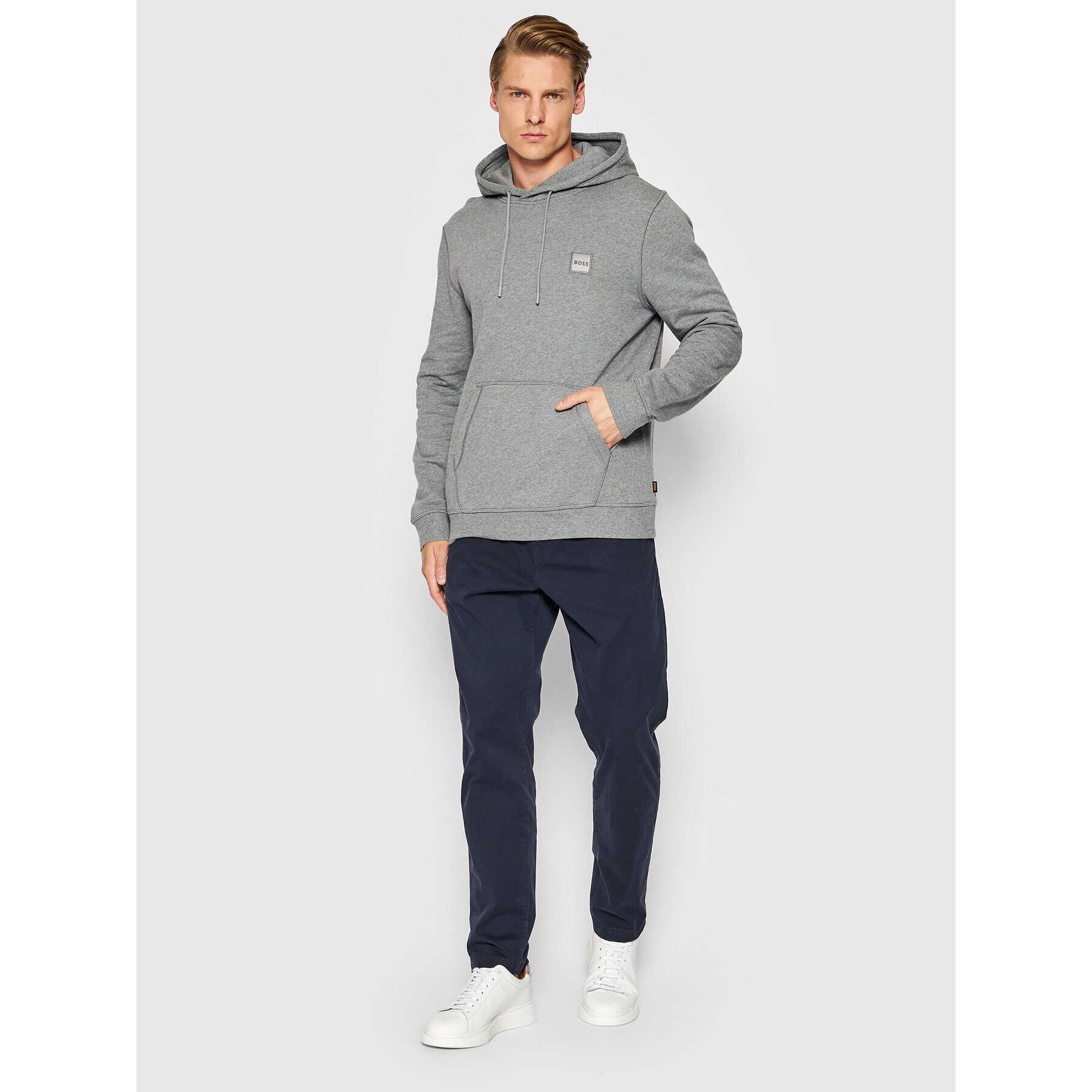 Boss Суитшърт Wetalk 50468445 Сив Regular Fit - Pepit.bg