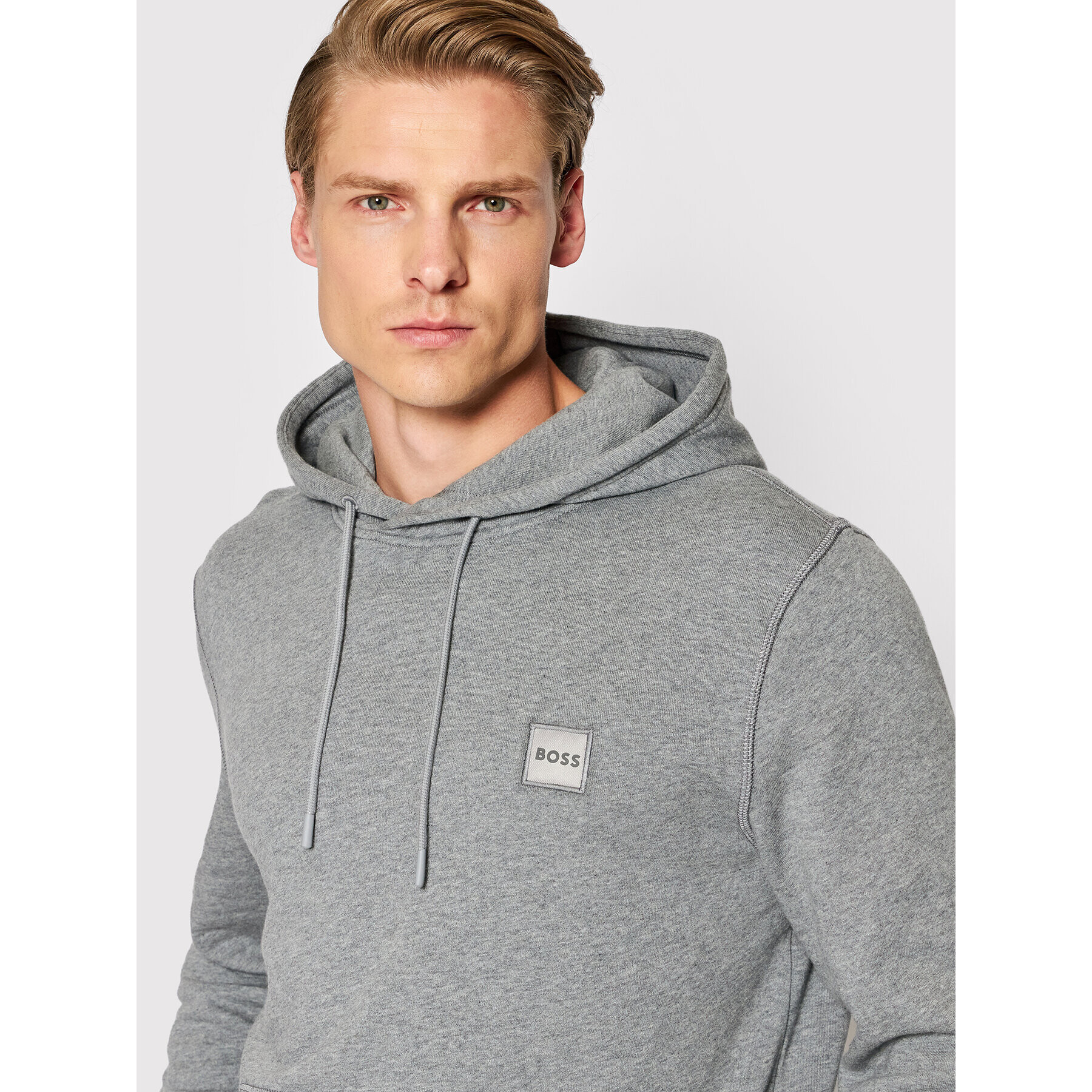 Boss Суитшърт Wetalk 50468445 Сив Regular Fit - Pepit.bg