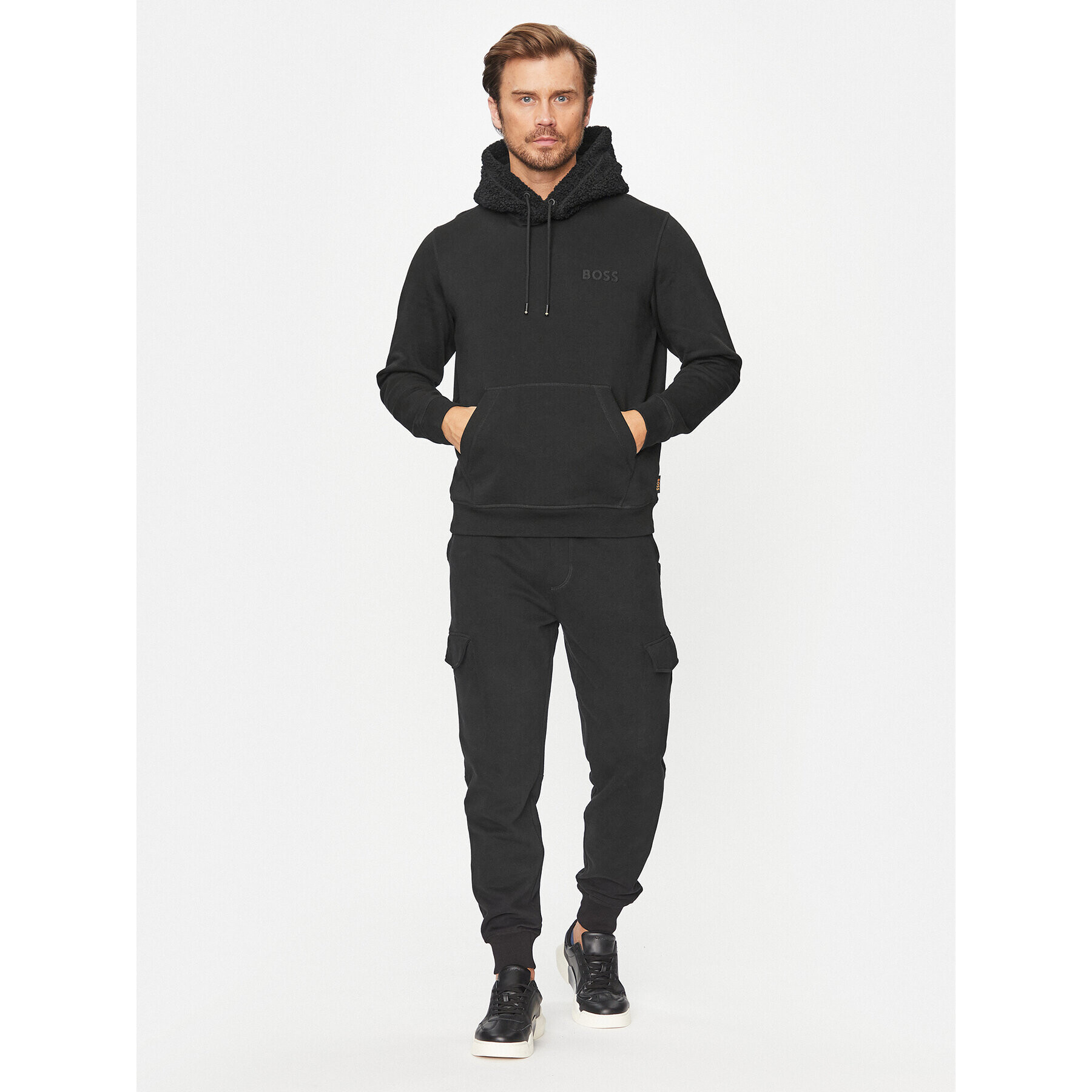 Boss Суитшърт Weteddy 50501378 Черен Relaxed Fit - Pepit.bg