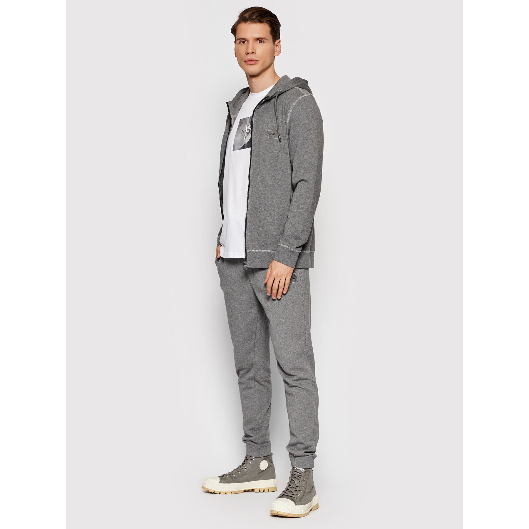 Boss Суитшърт Zetalk 1 50462789 Сив Relaxed Fit - Pepit.bg