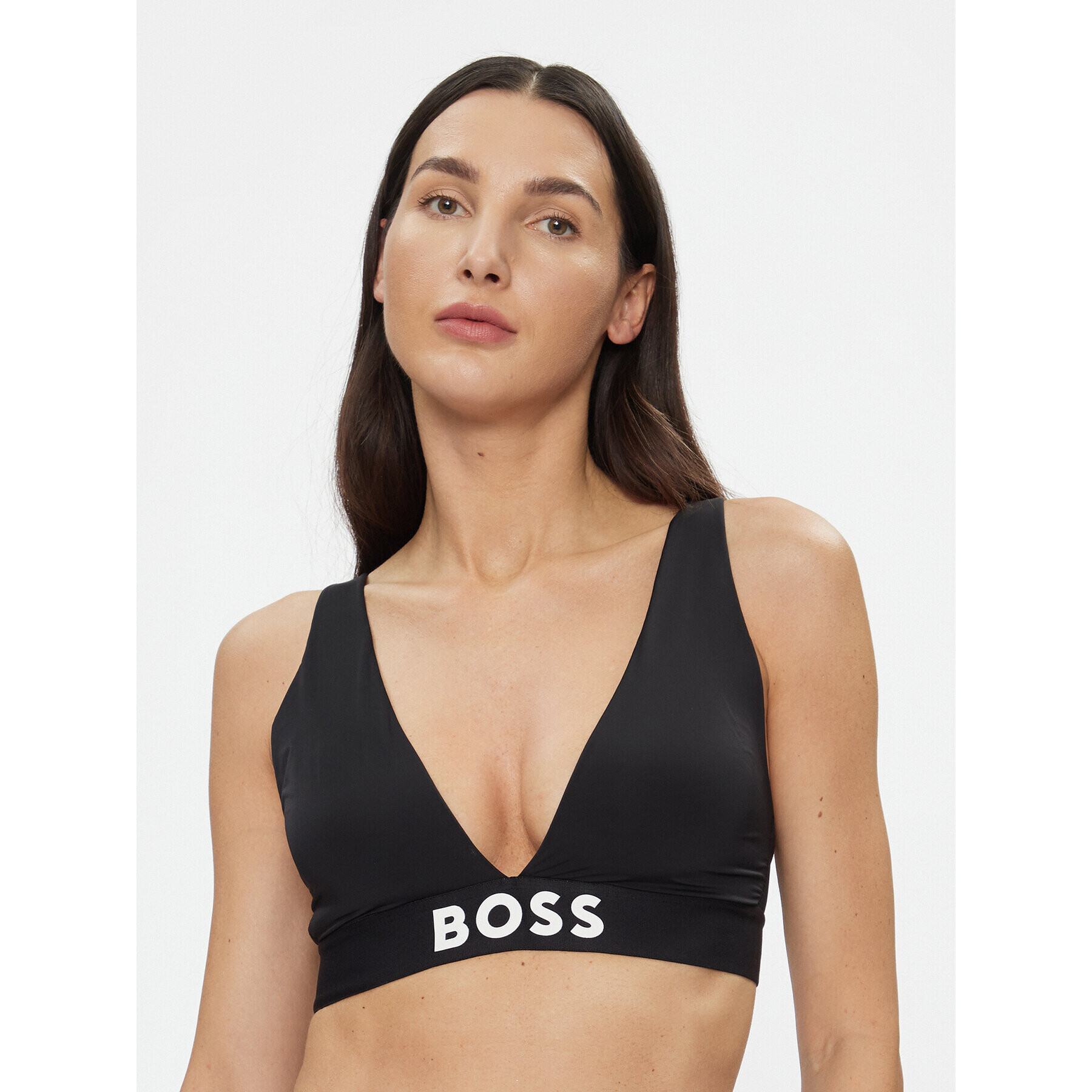 Boss Сутиен бралет Triangle Padded Stmt 50497878 Черен - Pepit.bg