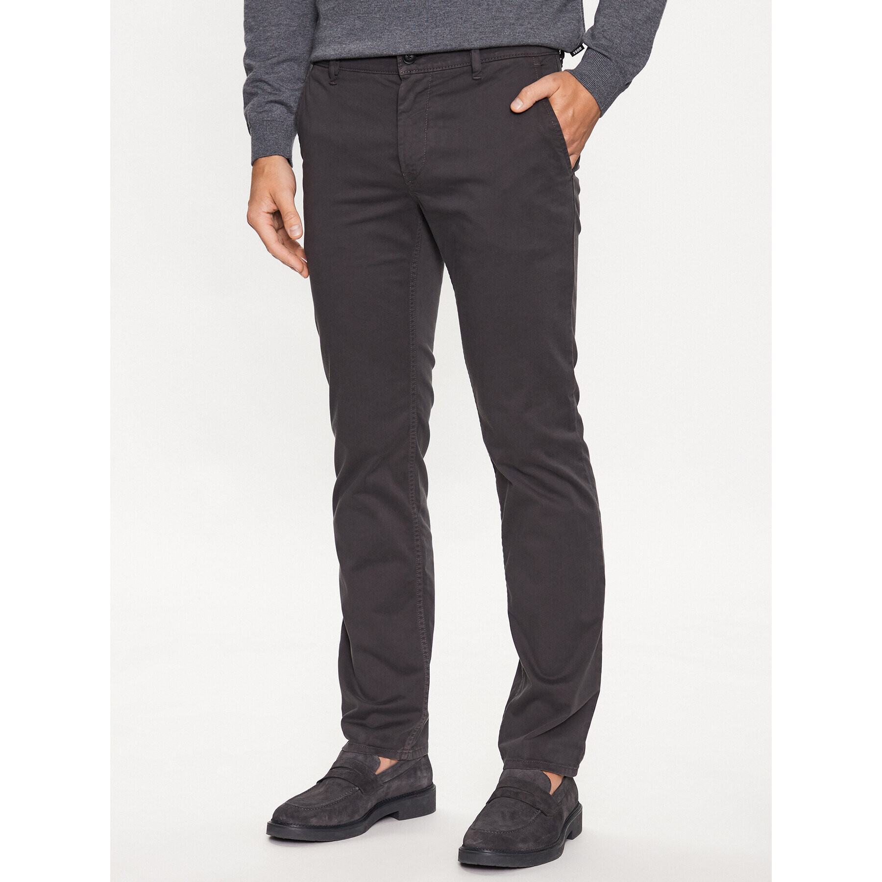 Boss Текстилни панталони 50470813 Сив Slim Fit - Pepit.bg