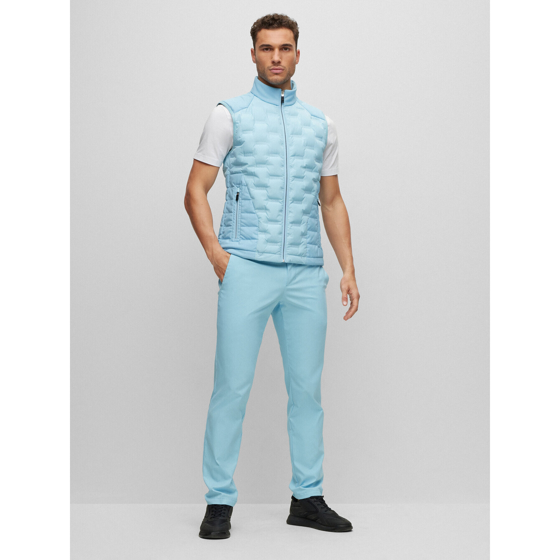 Boss Текстилни панталони 50482656 Син Slim Fit - Pepit.bg