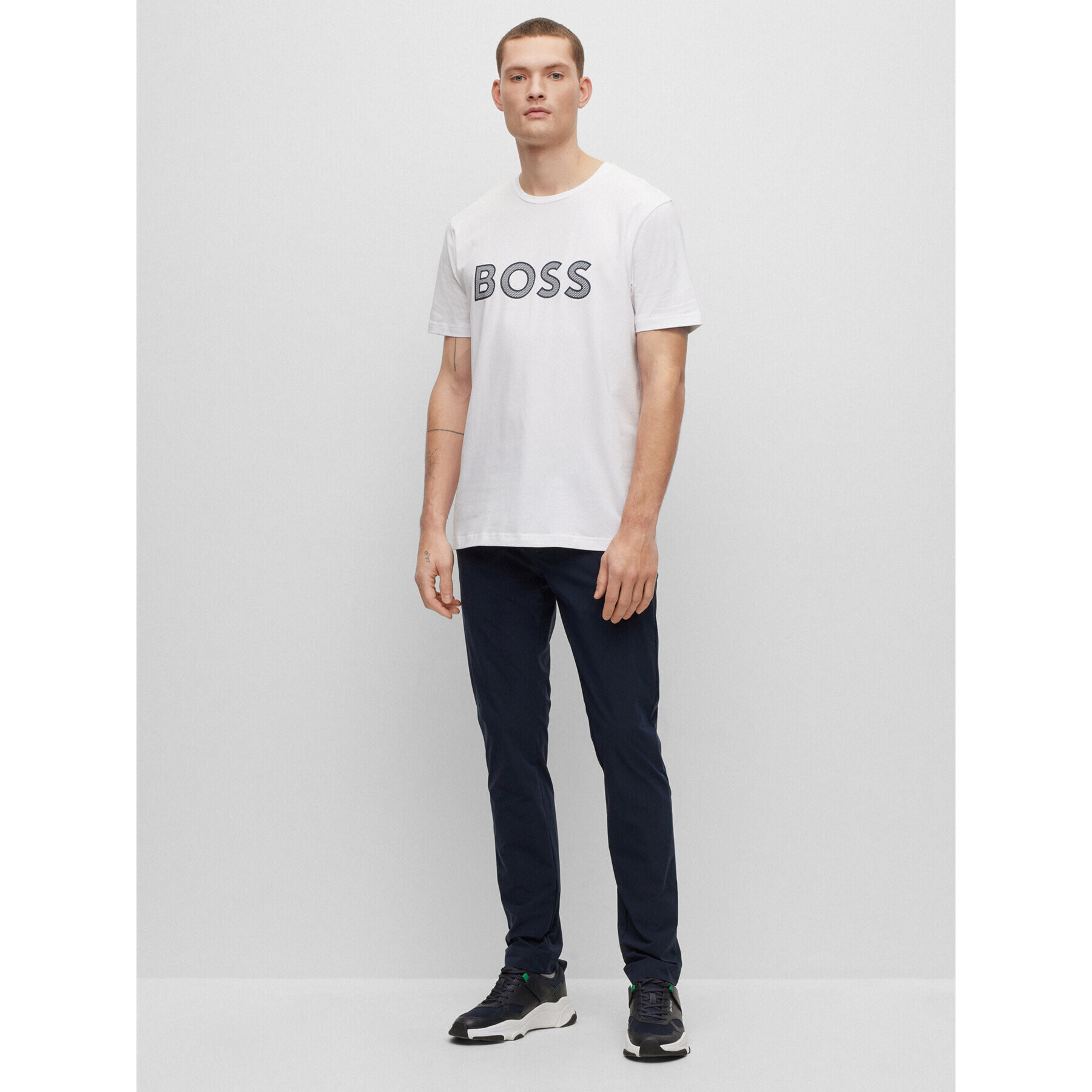 Boss Текстилни панталони 50487561 Тъмносин Slim Fit - Pepit.bg