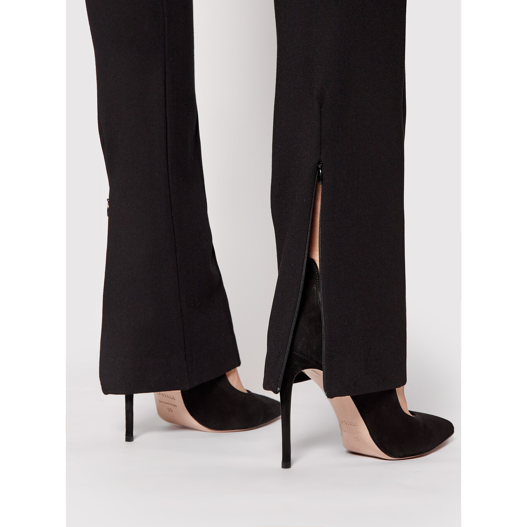 Boss Текстилни панталони C_Eysa 50464268 Черен Regular Fit - Pepit.bg