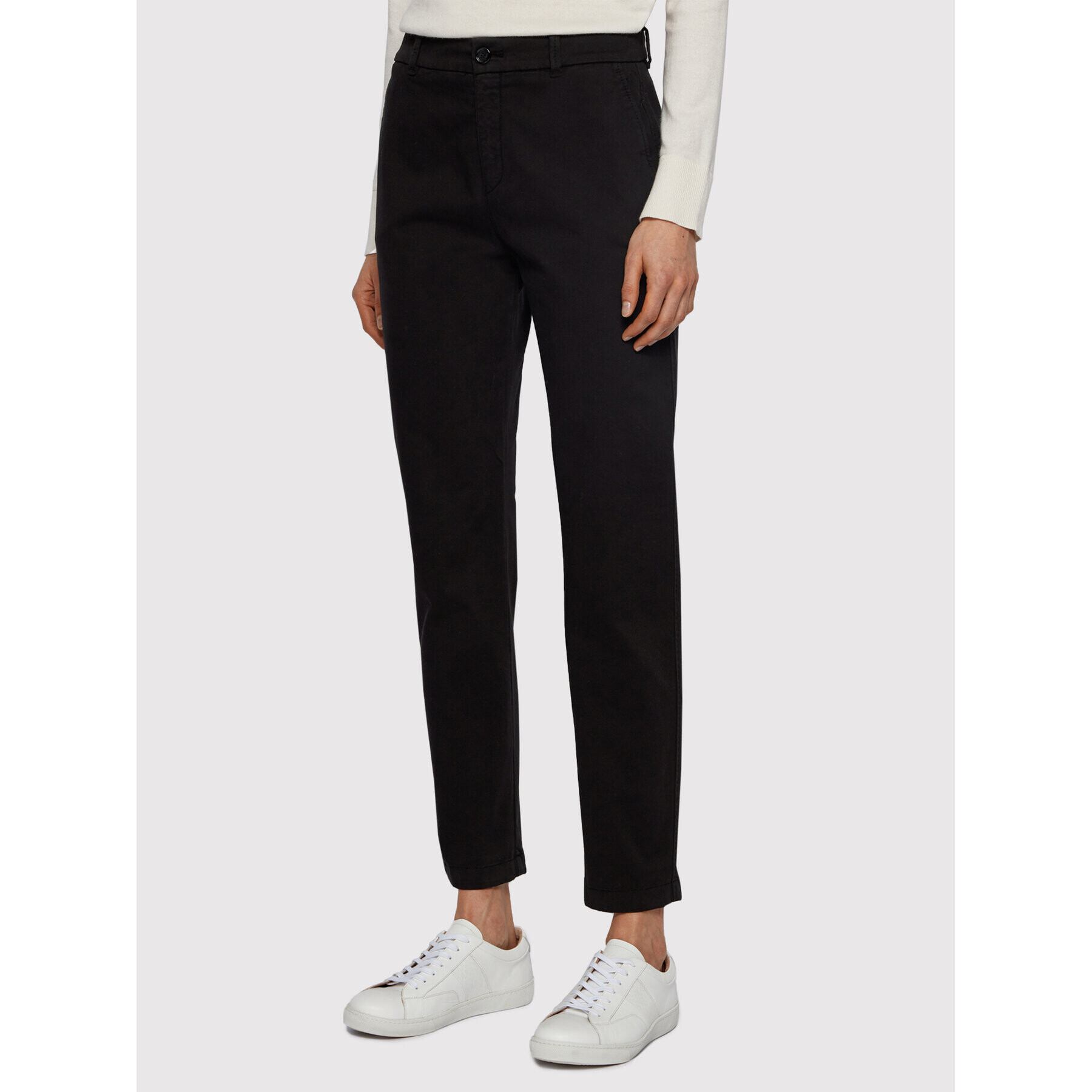 Boss Текстилни панталони C_Tachini-D 50441881 Черен Regular Fit - Pepit.bg