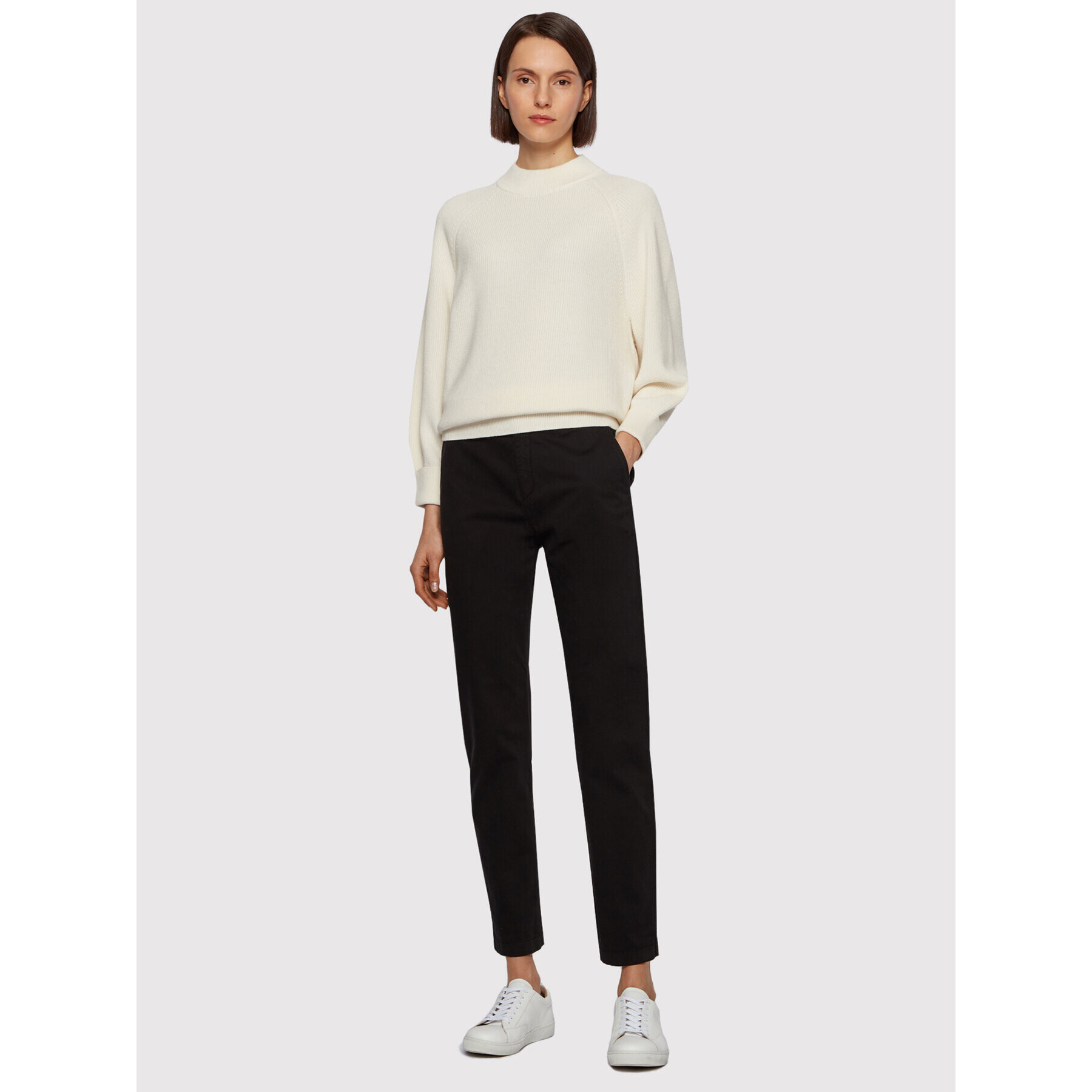 Boss Текстилни панталони C_Tachini-D 50441881 Черен Regular Fit - Pepit.bg