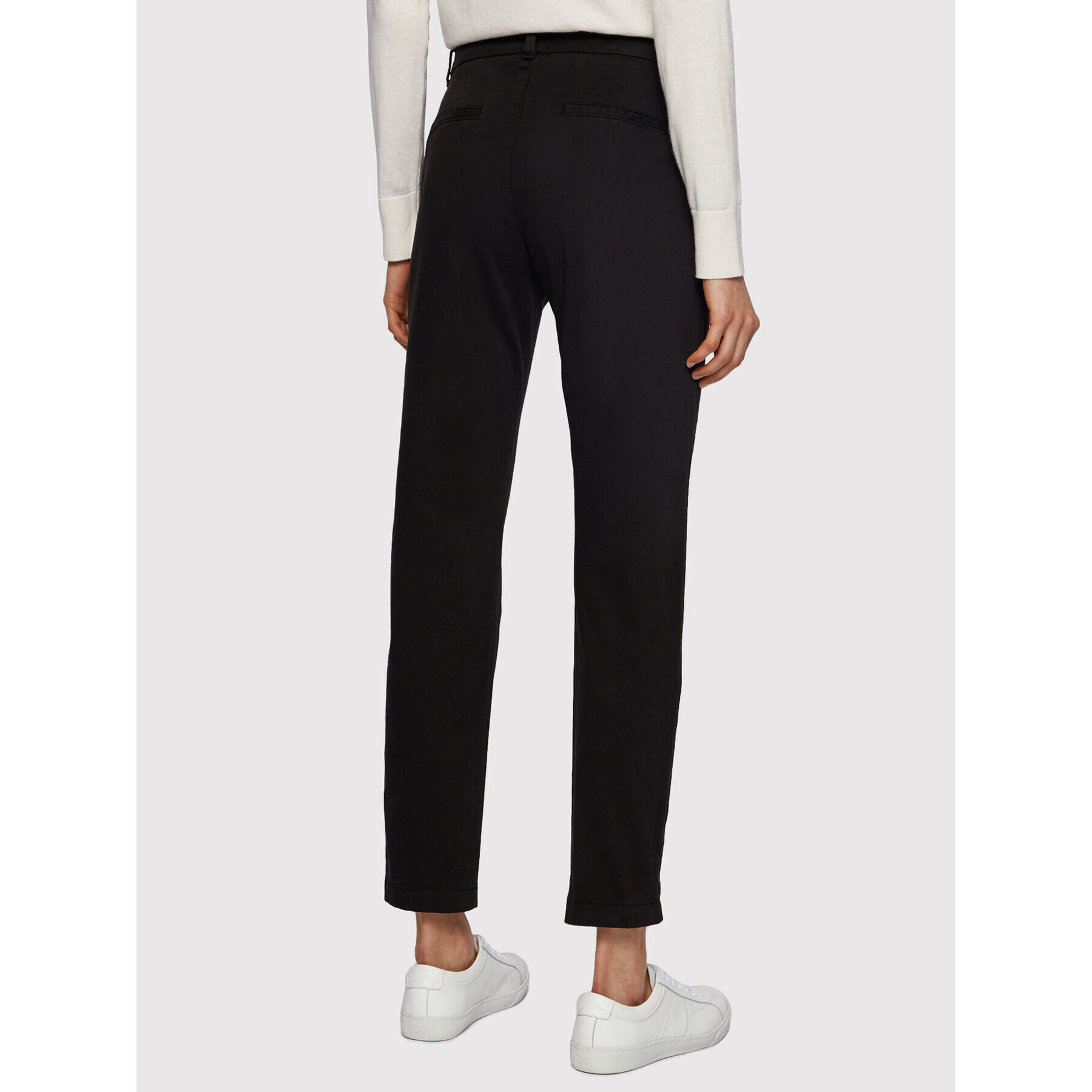 Boss Текстилни панталони C_Tachini-D 50441881 Черен Regular Fit - Pepit.bg