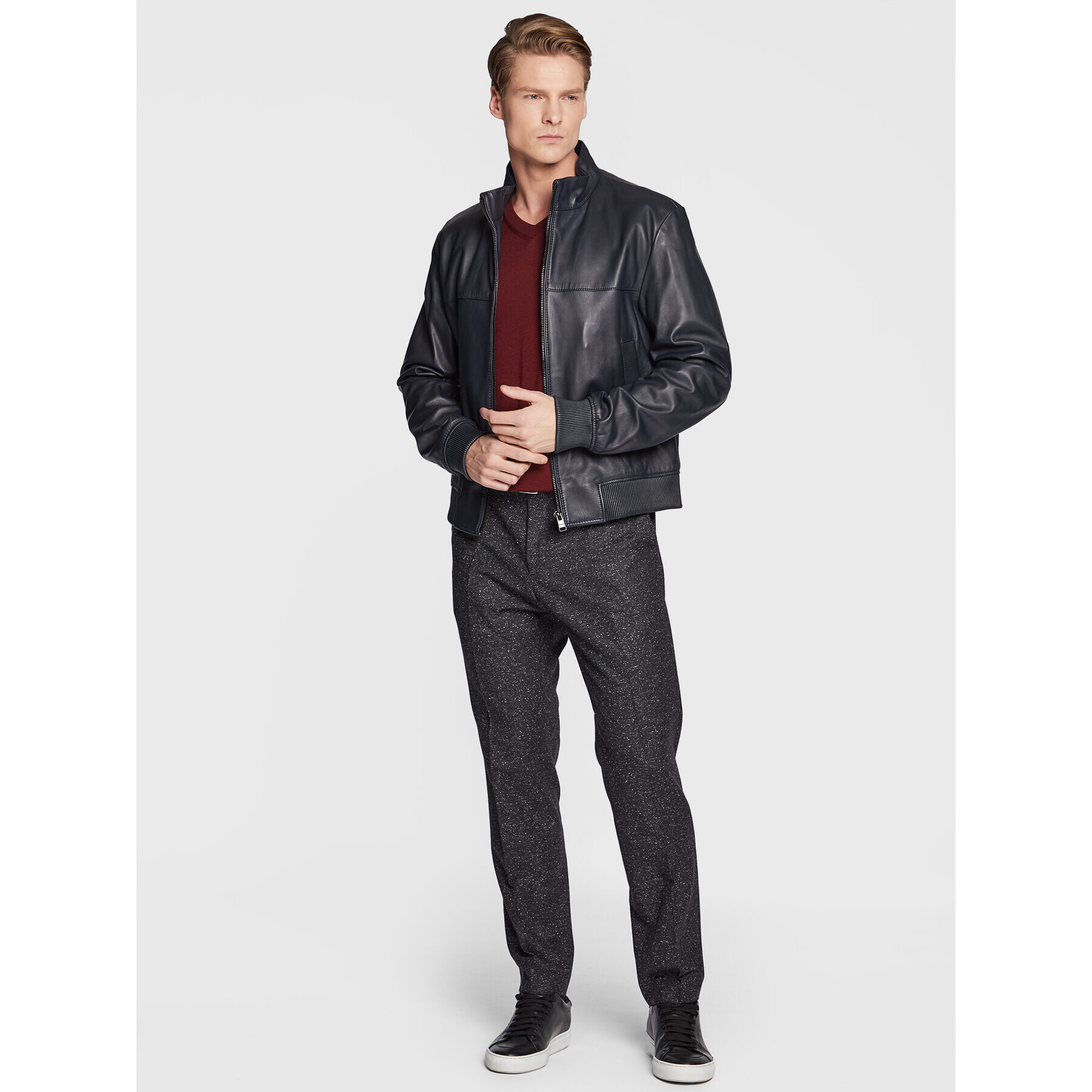 Boss Текстилни панталони H-Genius-224 50481960 Черен Slim Fit - Pepit.bg