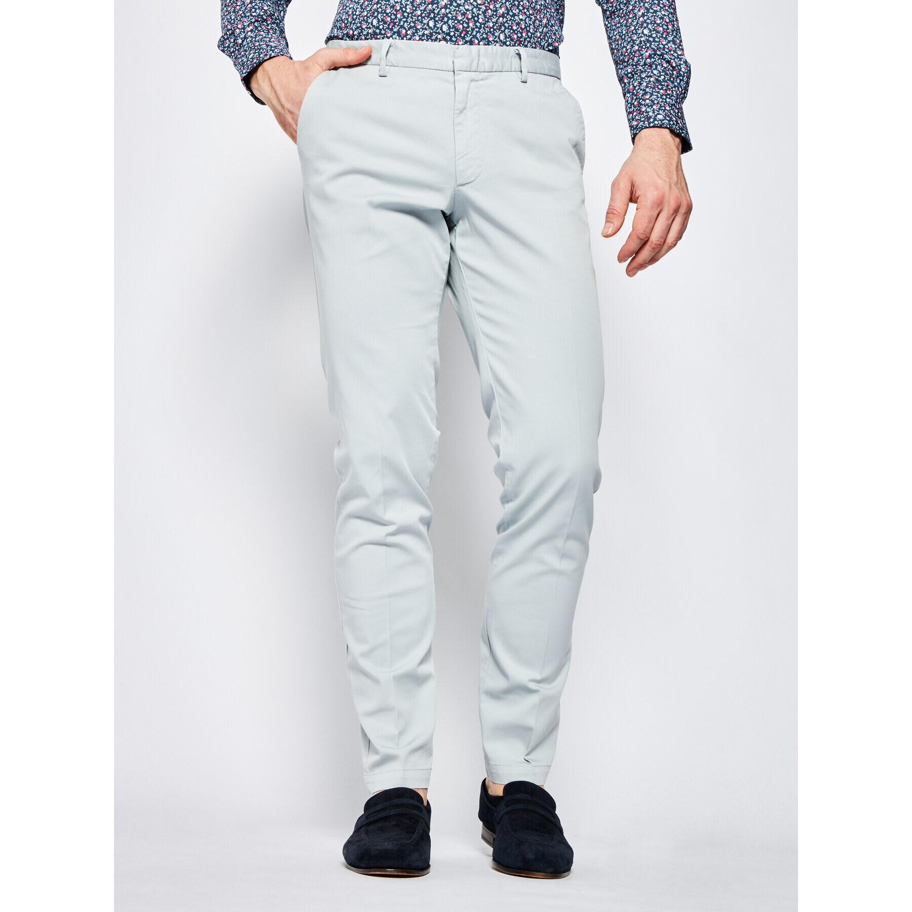 Boss Текстилни панталони Kaito1 50410310 Сив Tapered Fit - Pepit.bg