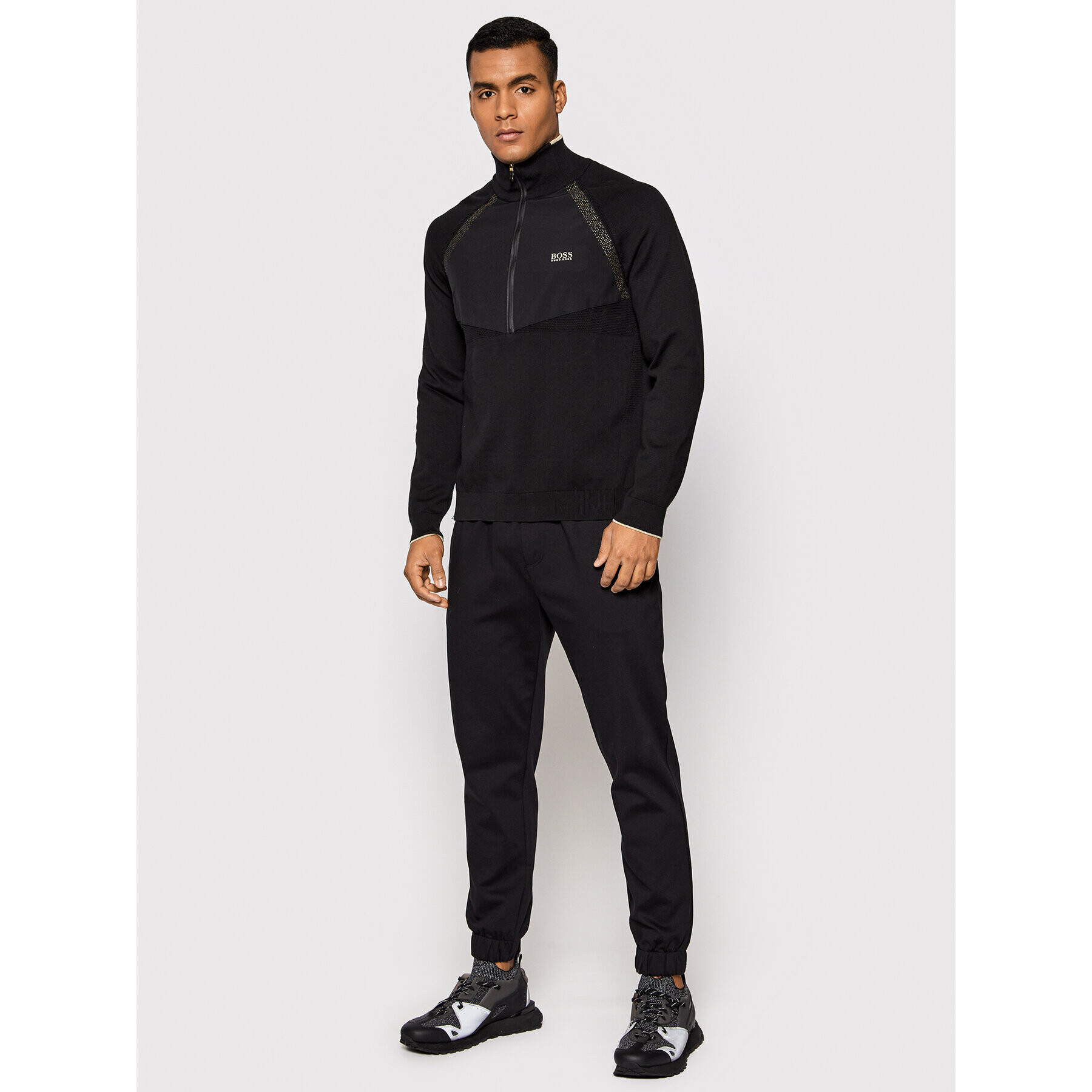 Boss Текстилни панталони Lamont 69 50458512 Черен Regular Fit - Pepit.bg