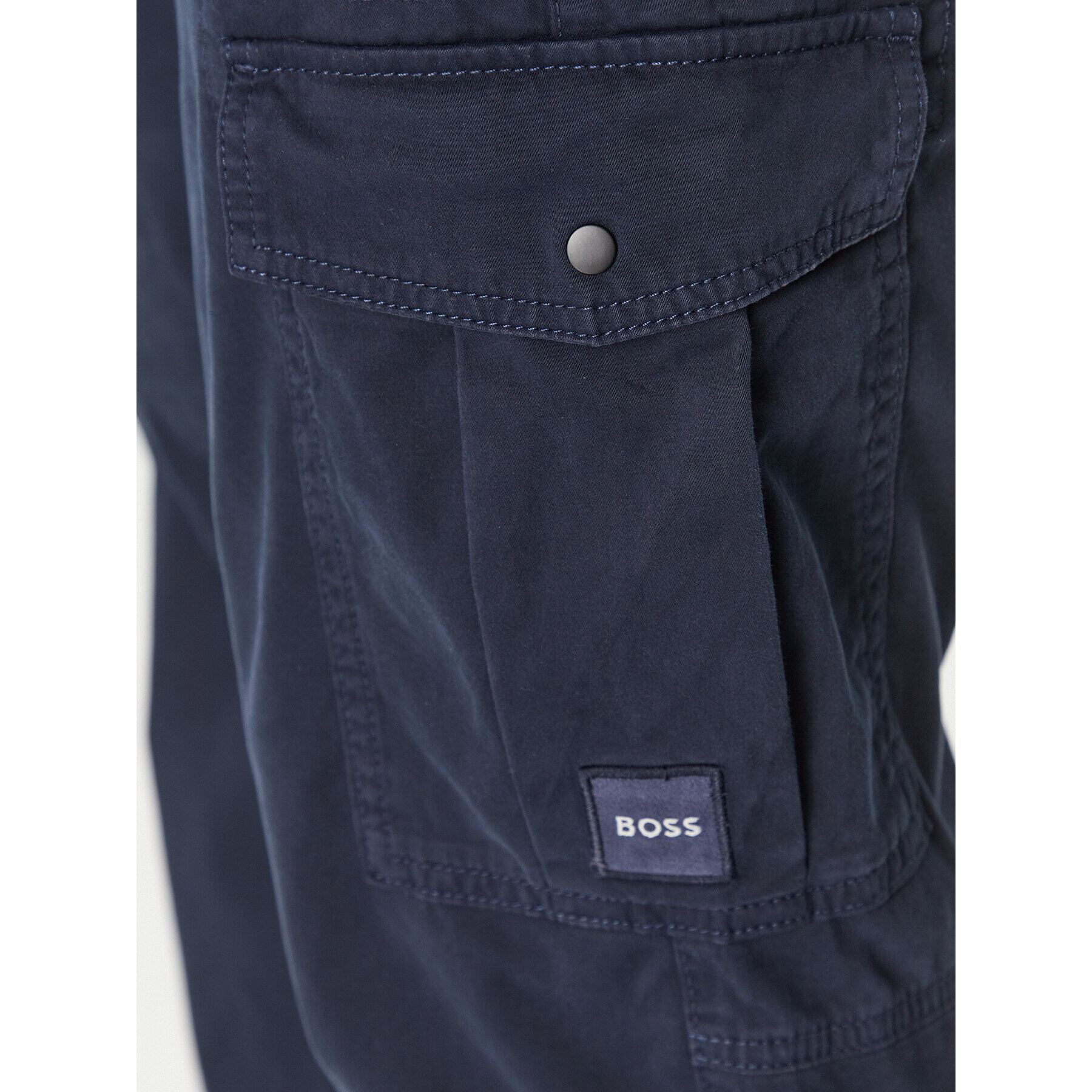 Boss Текстилни панталони Sisla-5-Cargo 50501614 Тъмносин Regular Fit - Pepit.bg