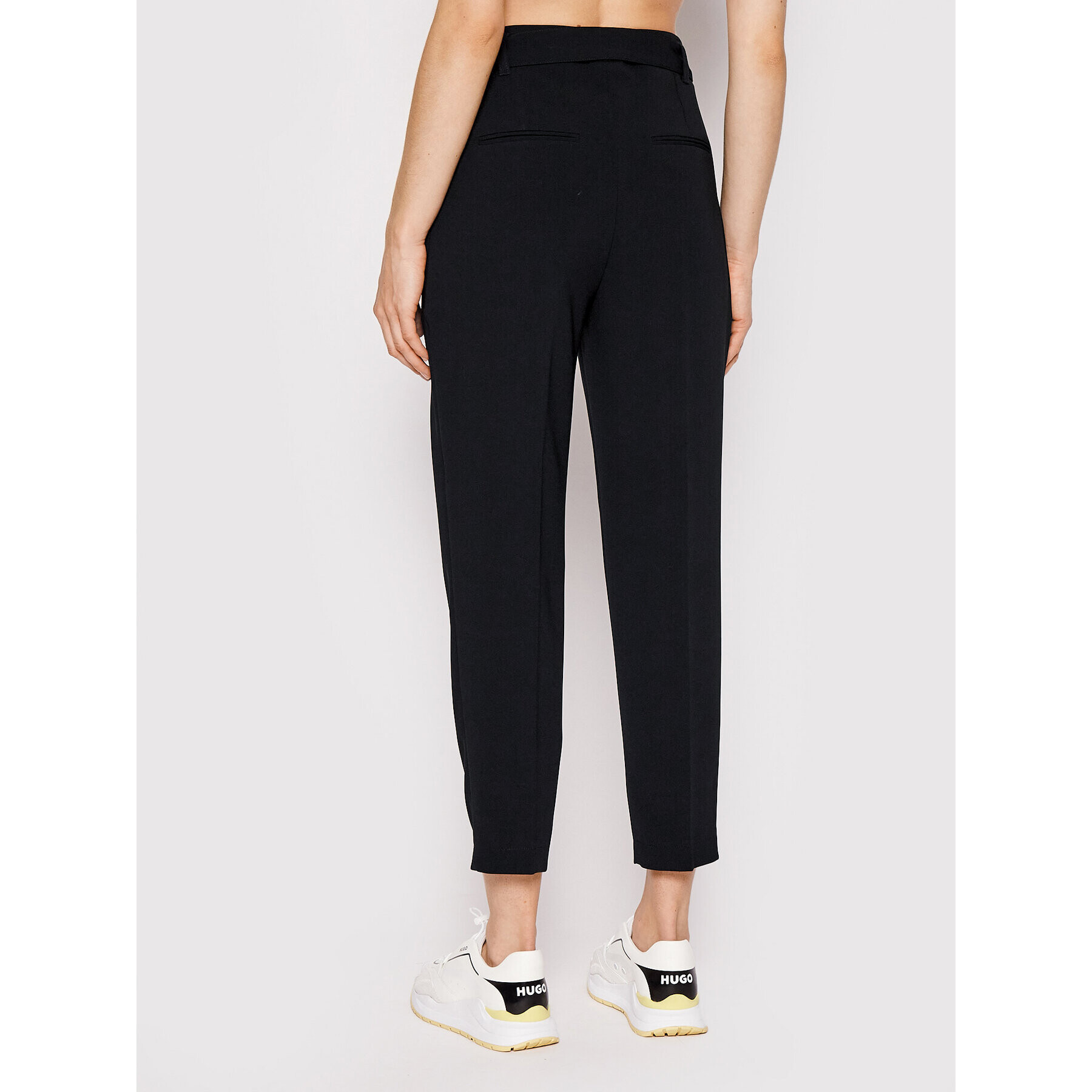 Boss Текстилни панталони Tapia 50438985 Черен Regular Fit - Pepit.bg