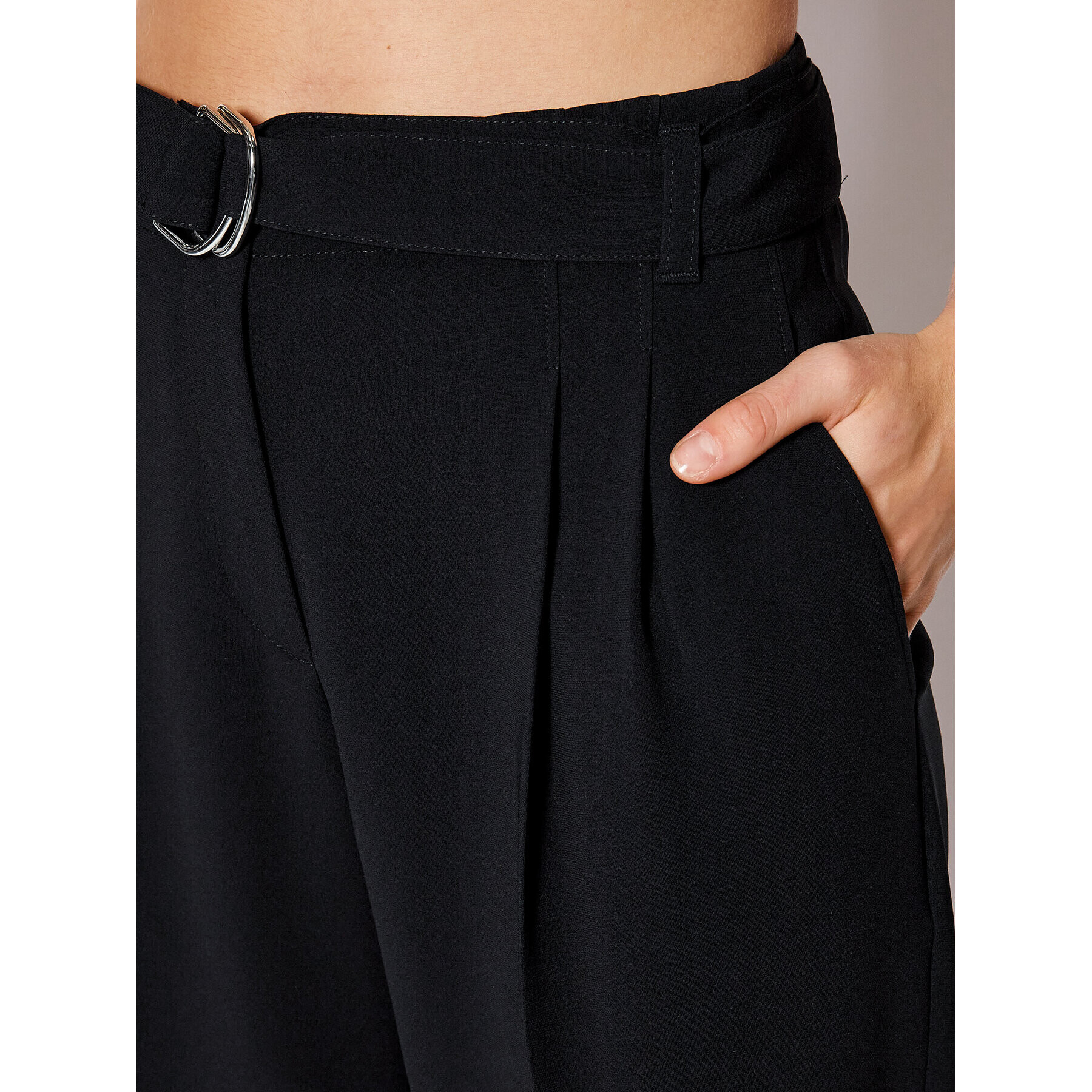 Boss Текстилни панталони Tapia 50438985 Черен Regular Fit - Pepit.bg