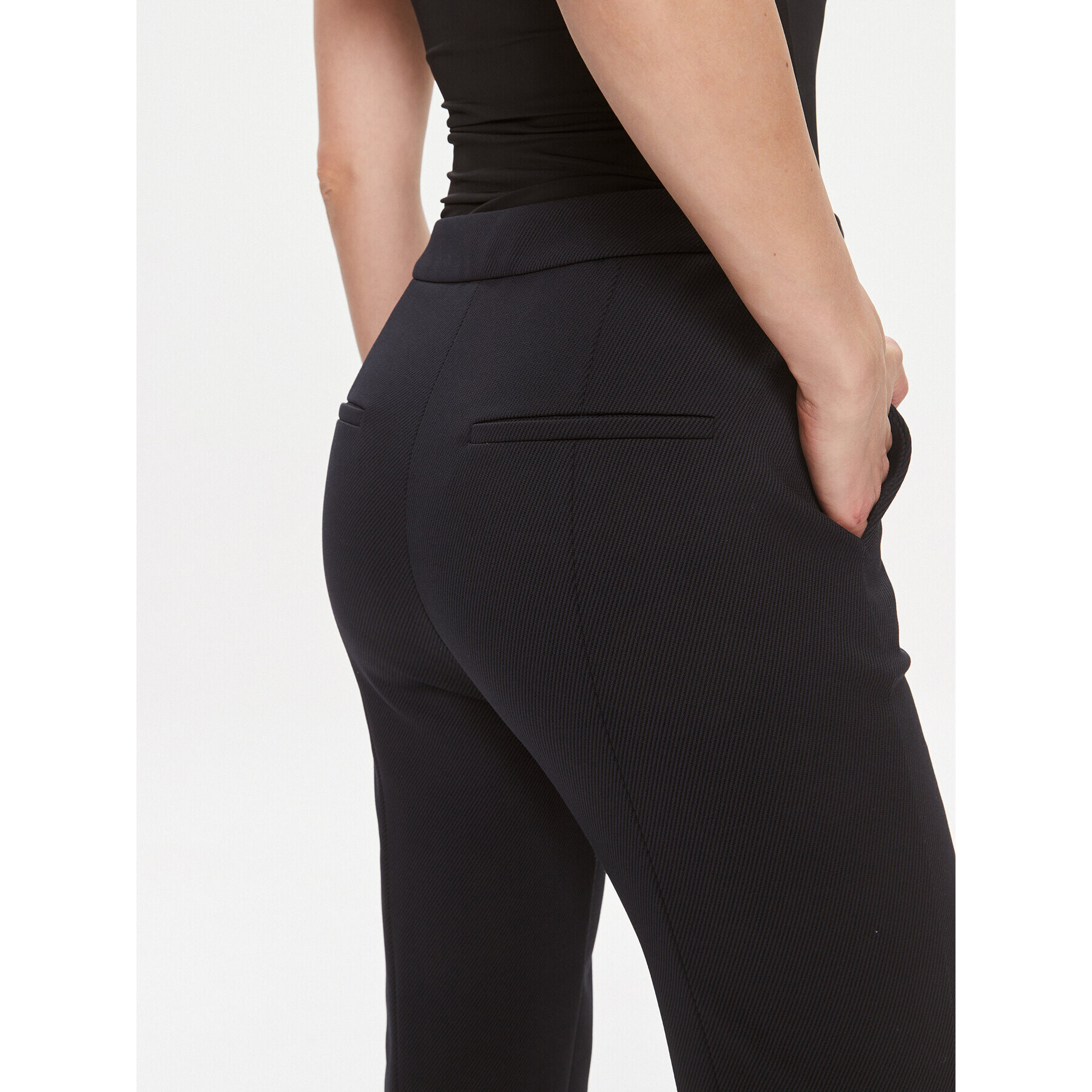 Boss Текстилни панталони Telessa 50505943 Тъмносин Regular Fit - Pepit.bg