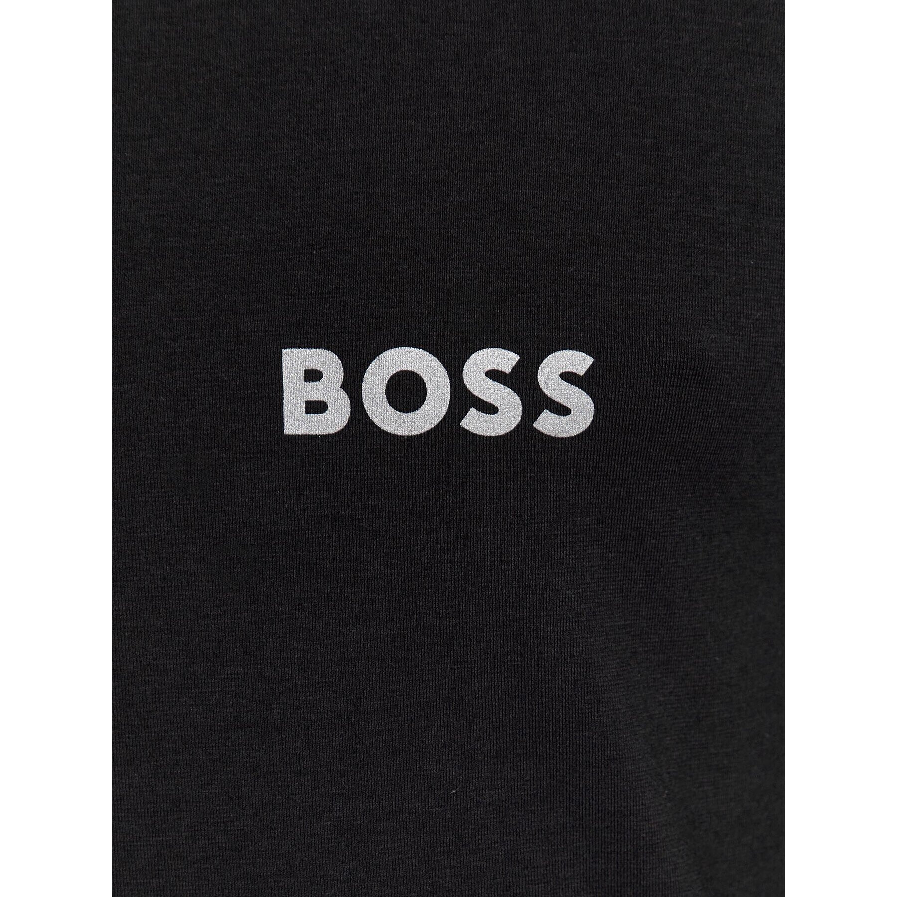 Boss Тениска с дълъг ръкав Ls-Shirt Rn Infinity 50499357 Черен Slim Fit - Pepit.bg