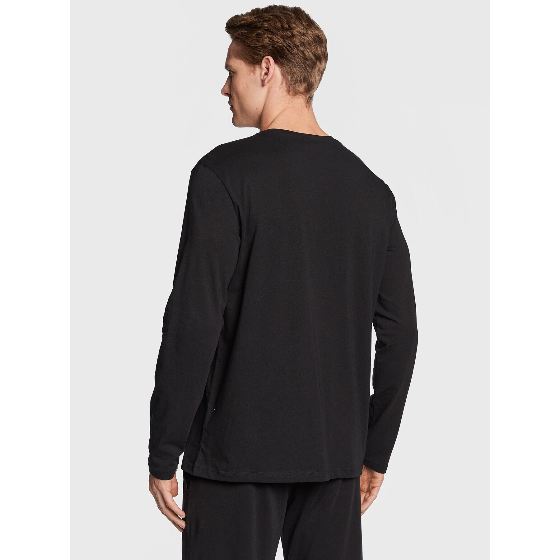 Boss Тениска с дълъг ръкав Mix&Match 50480541 Черен Regular Fit - Pepit.bg