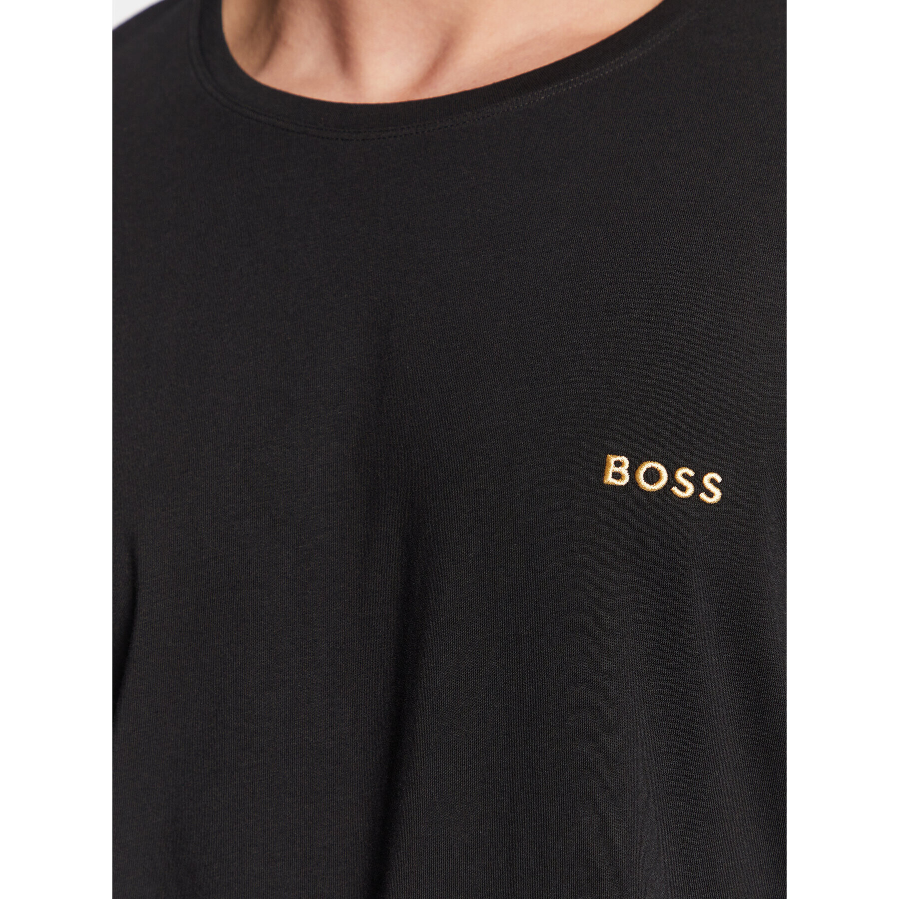 Boss Тениска с дълъг ръкав Mix&Match 50480541 Черен Regular Fit - Pepit.bg