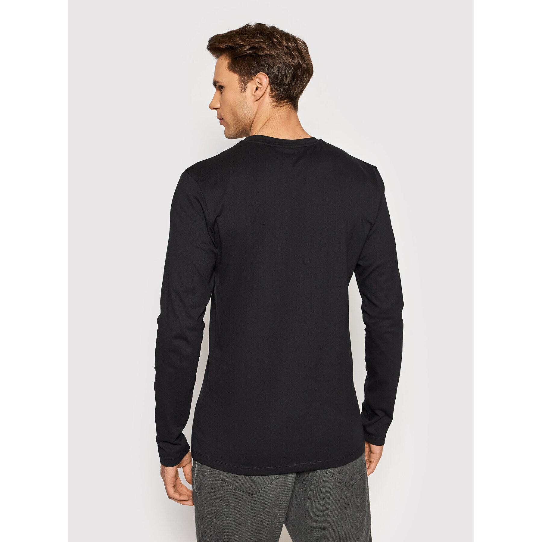 Boss Тениска с дълъг ръкав Tacks 1 50462772 Черен Regular Fit - Pepit.bg