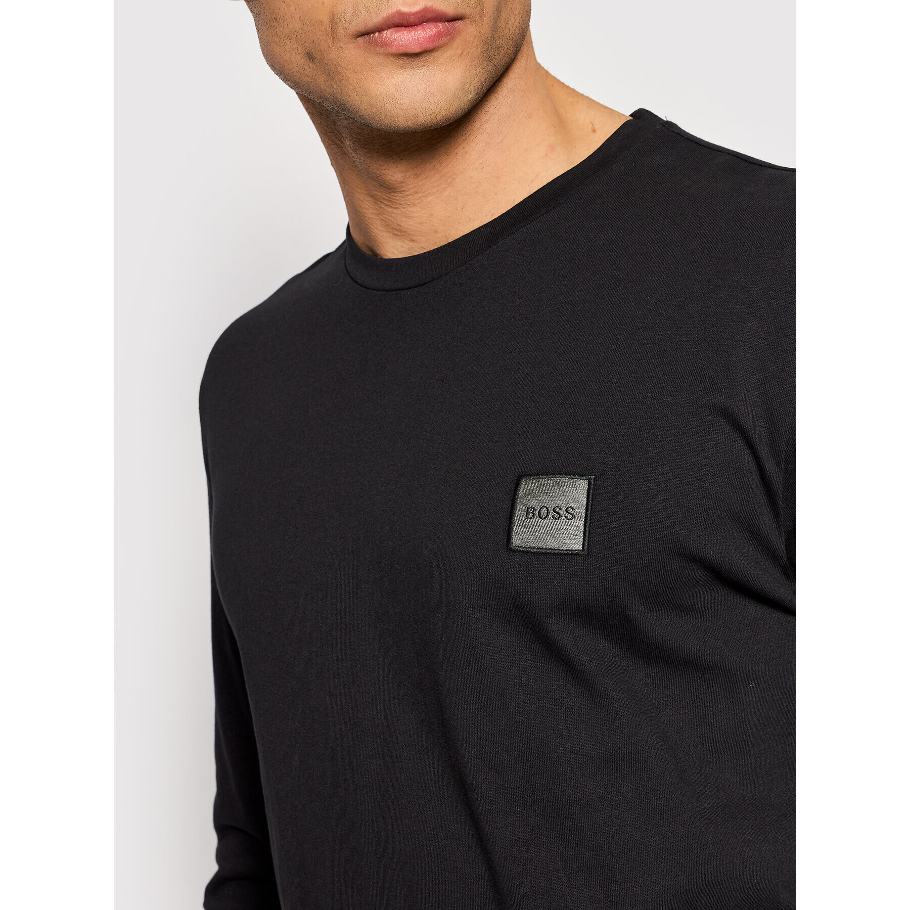 Boss Тениска с дълъг ръкав Tacks 1 50462772 Черен Regular Fit - Pepit.bg
