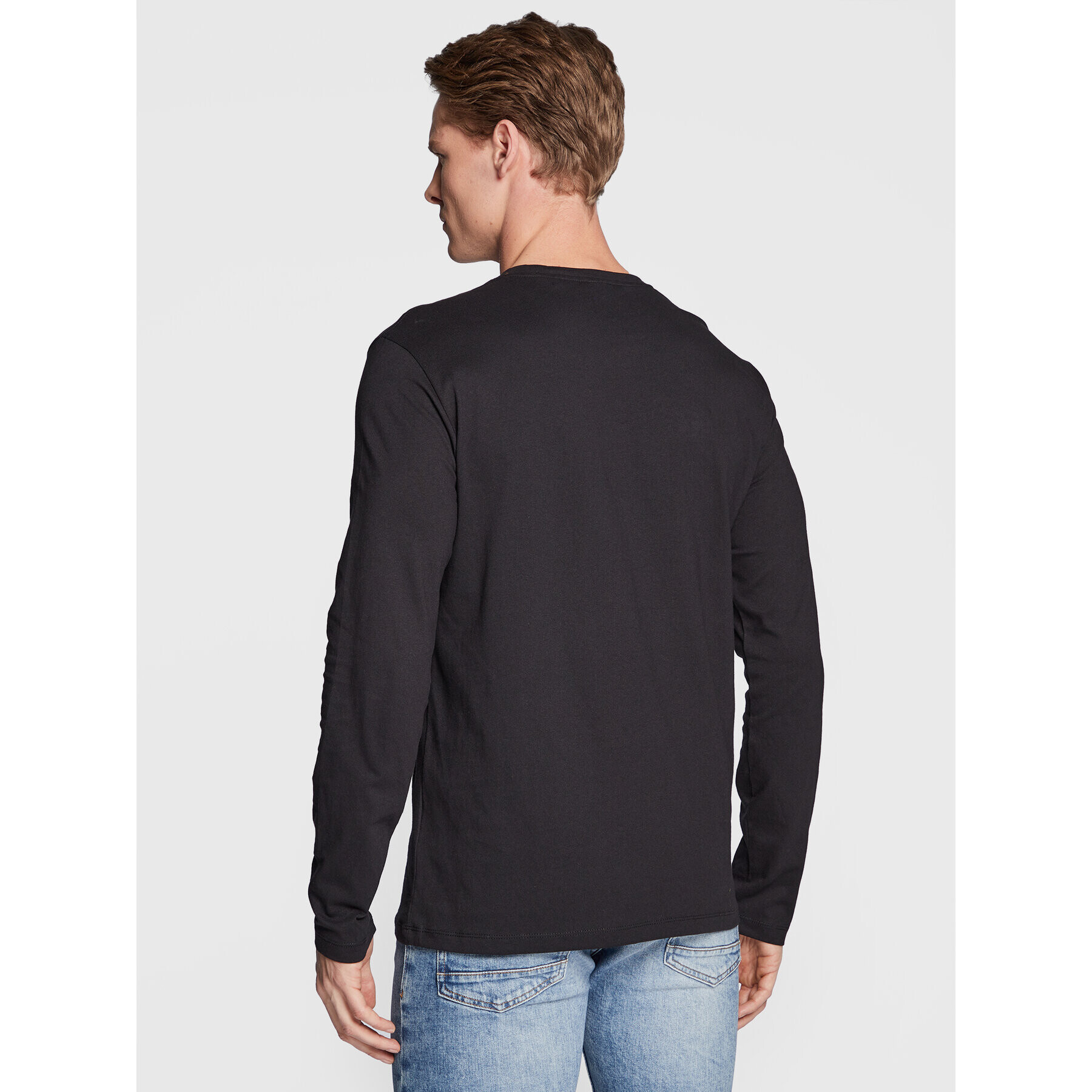 Boss Тениска с дълъг ръкав Tacks 50476192 Черен Regular Fit - Pepit.bg