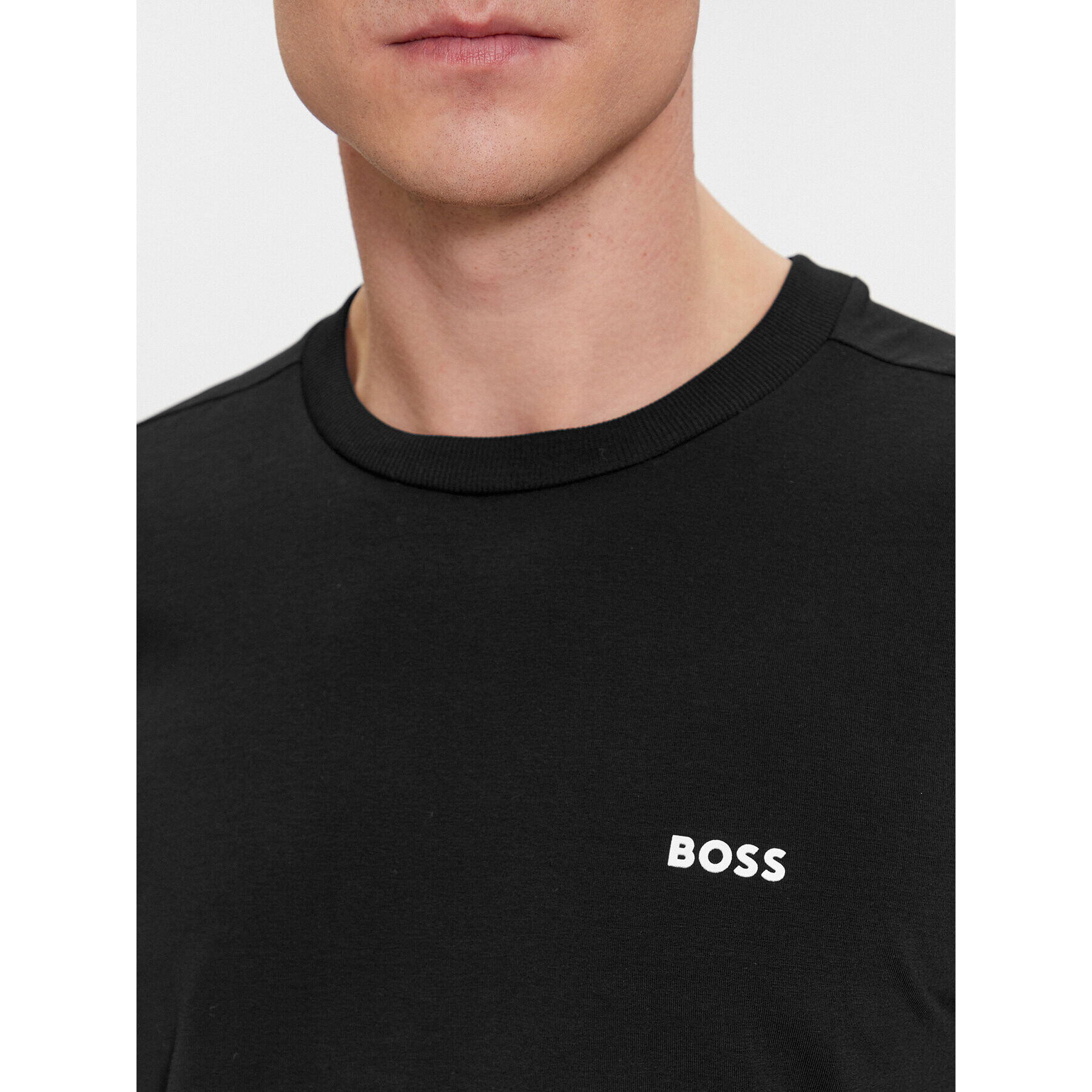 Boss Тениска с дълъг ръкав Tee Long 50506365 Черен Regular Fit - Pepit.bg