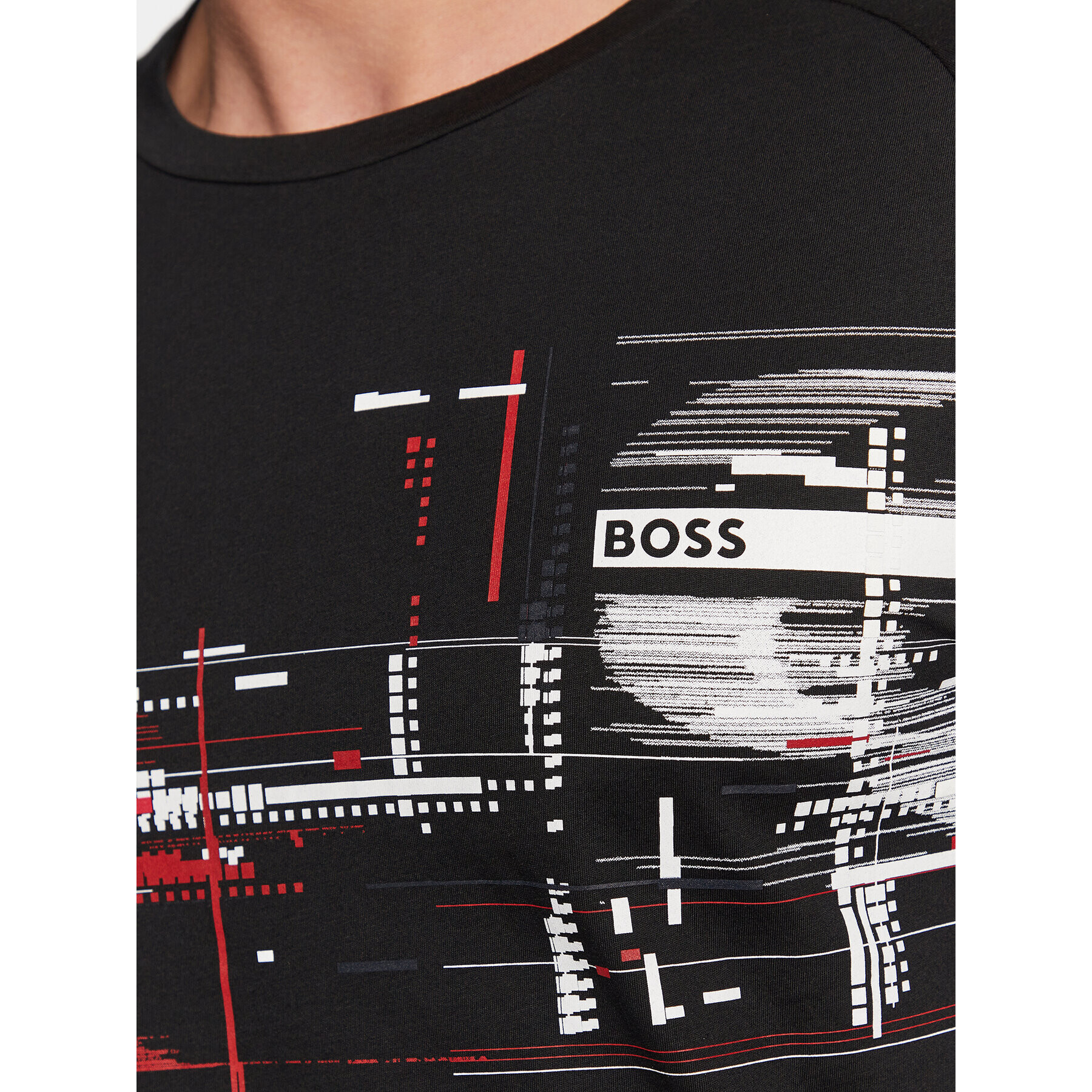 Boss Тениска с дълъг ръкав Togn 2 50483770 Черен Regular Fit - Pepit.bg