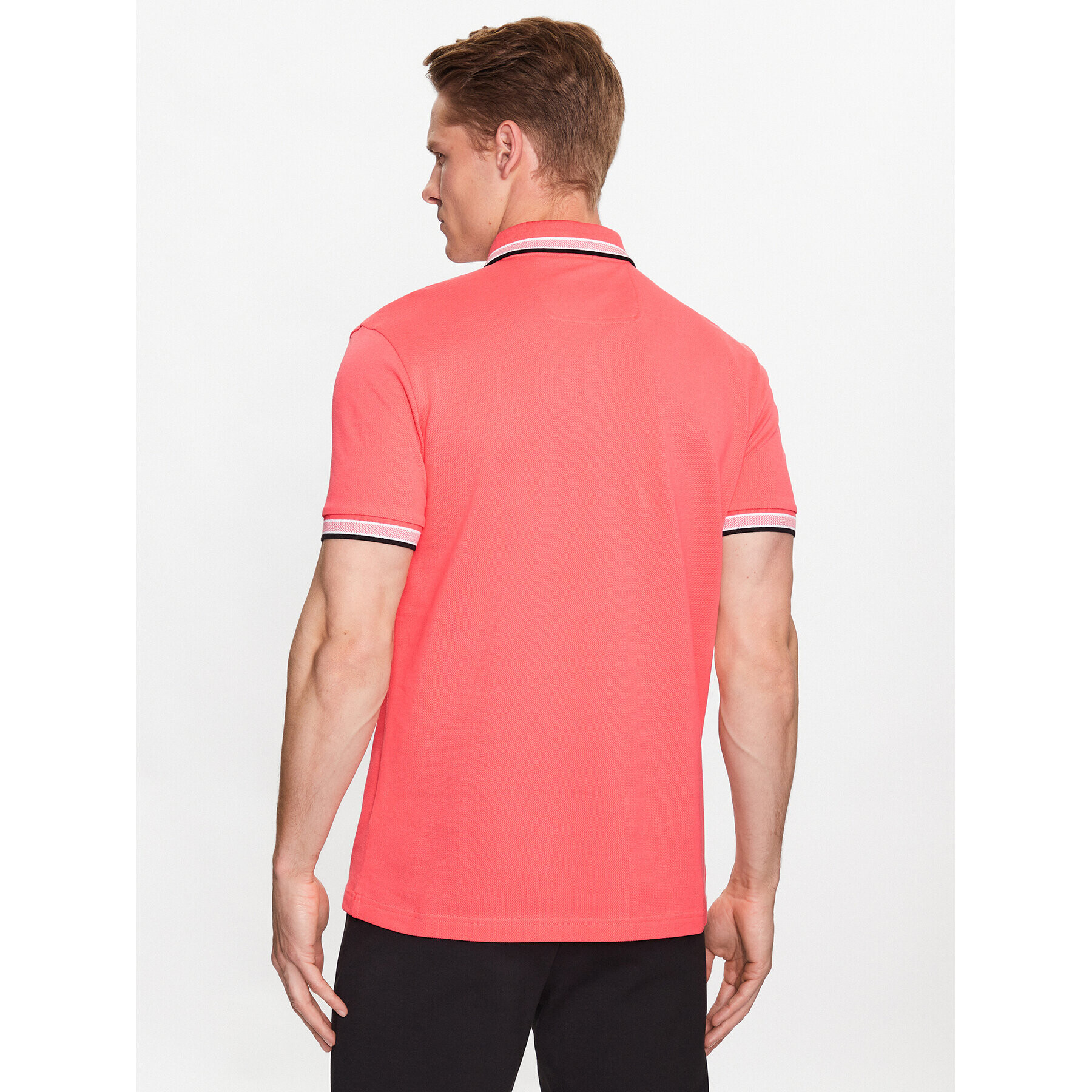 Boss Тениска с яка и копчета Paddy 50468983 Червен Regular Fit - Pepit.bg