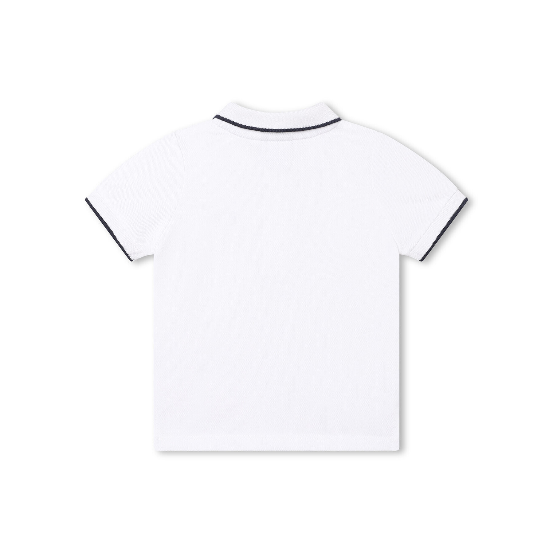Boss Тениска с яка и копчета J05P13 S Бял Regular Fit - Pepit.bg
