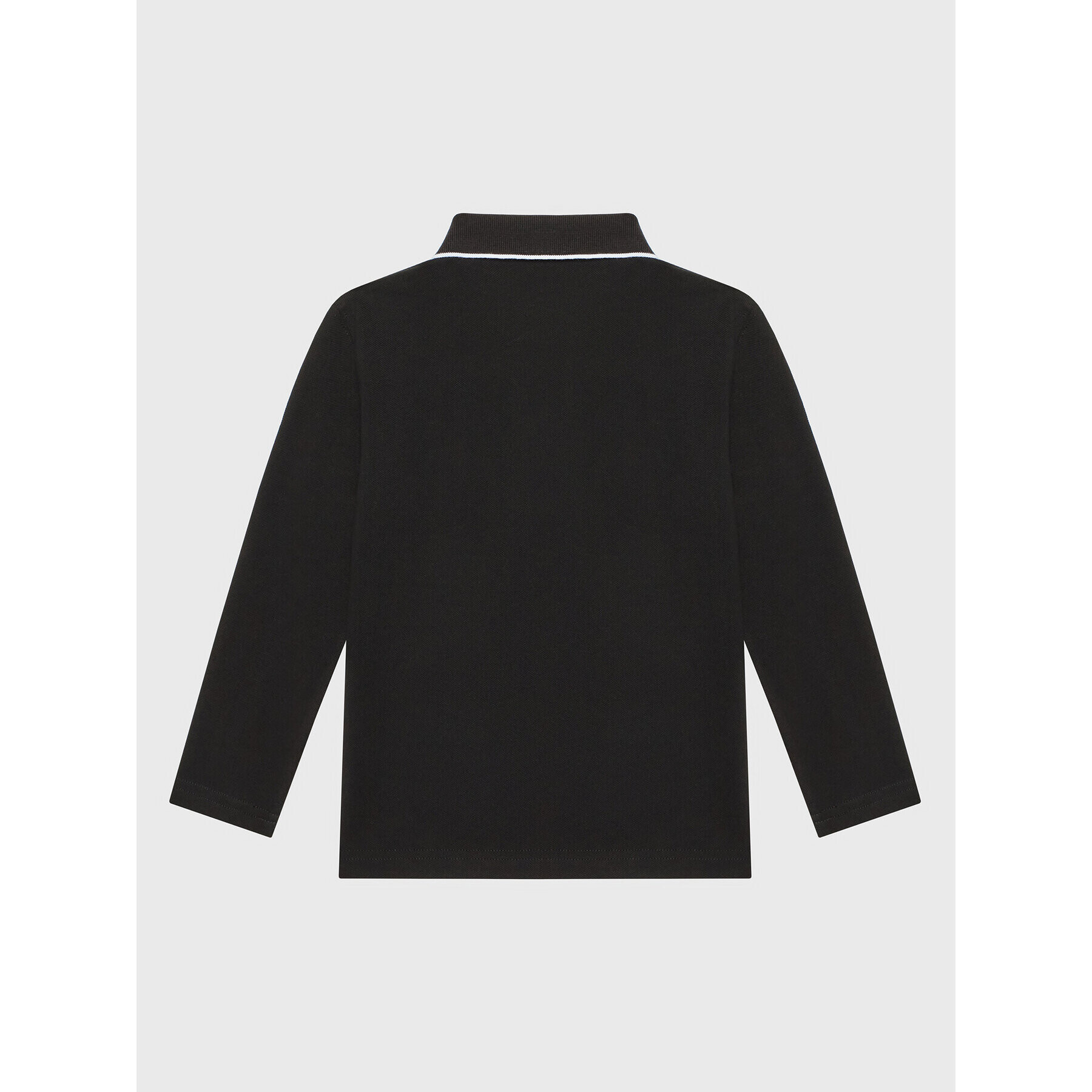 Boss Тениска с яка и копчета J25M34 S Черен Regular Fit - Pepit.bg
