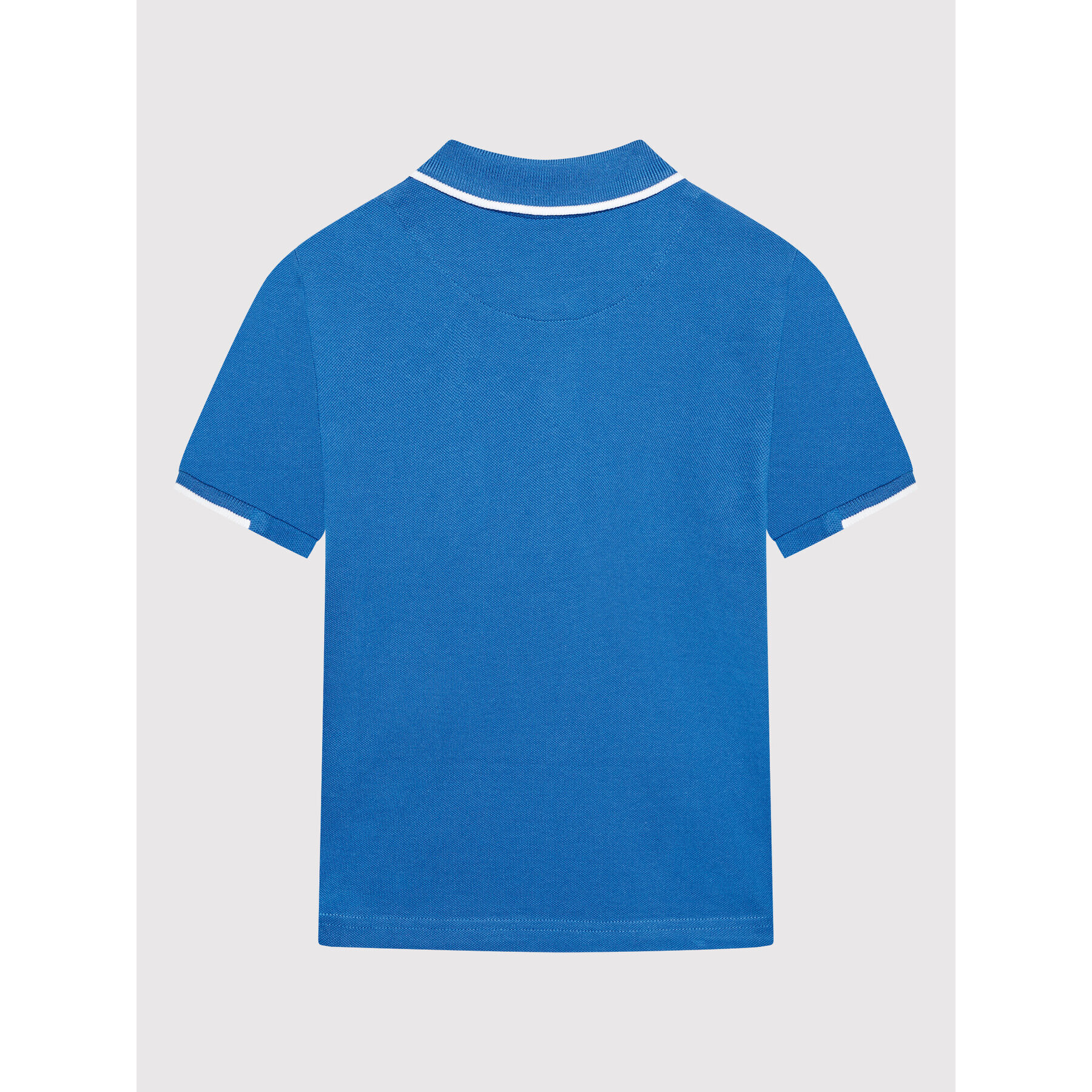Boss Тениска с яка и копчета J25N49 D Син Regular Fit - Pepit.bg