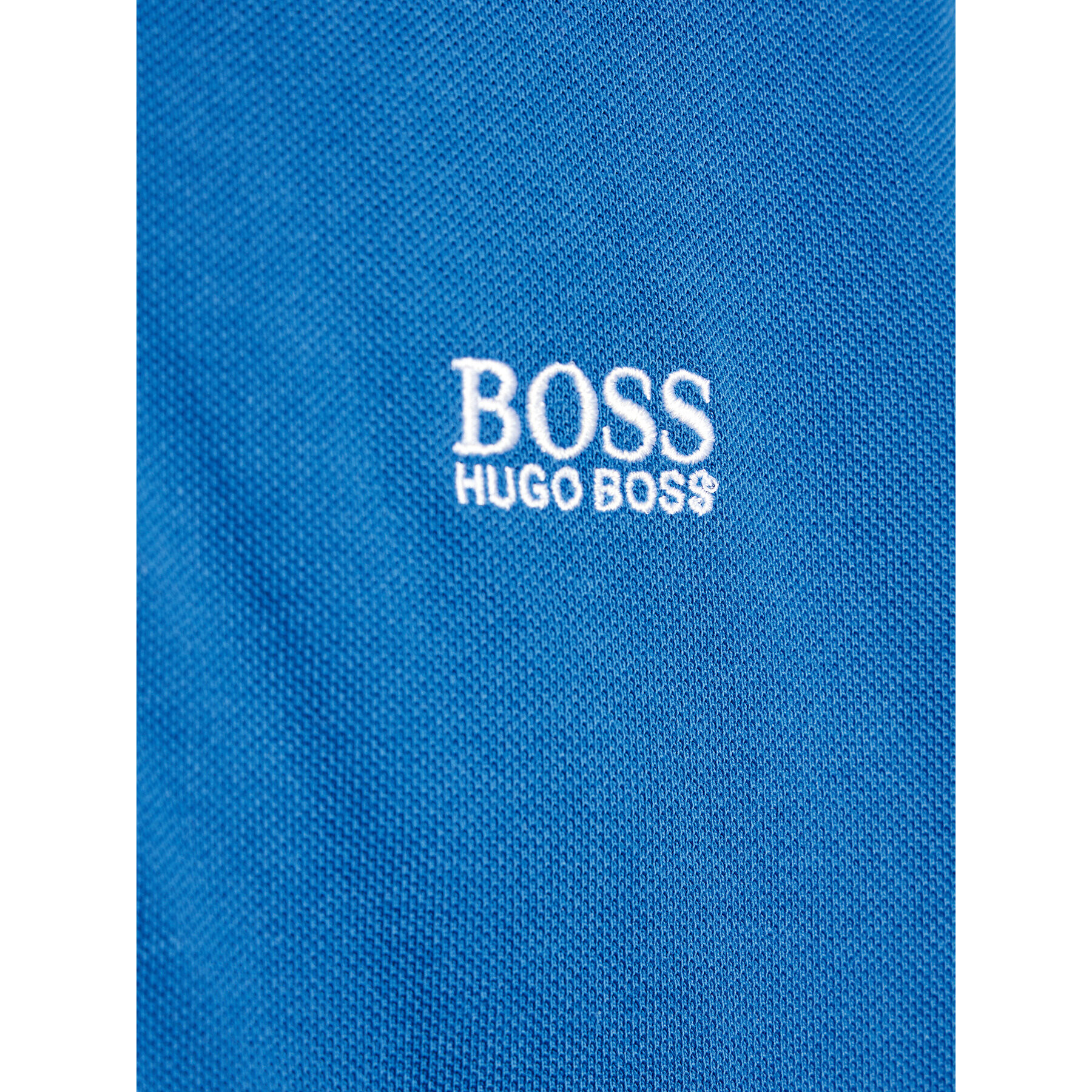 Boss Тениска с яка и копчета J25N49 D Син Regular Fit - Pepit.bg