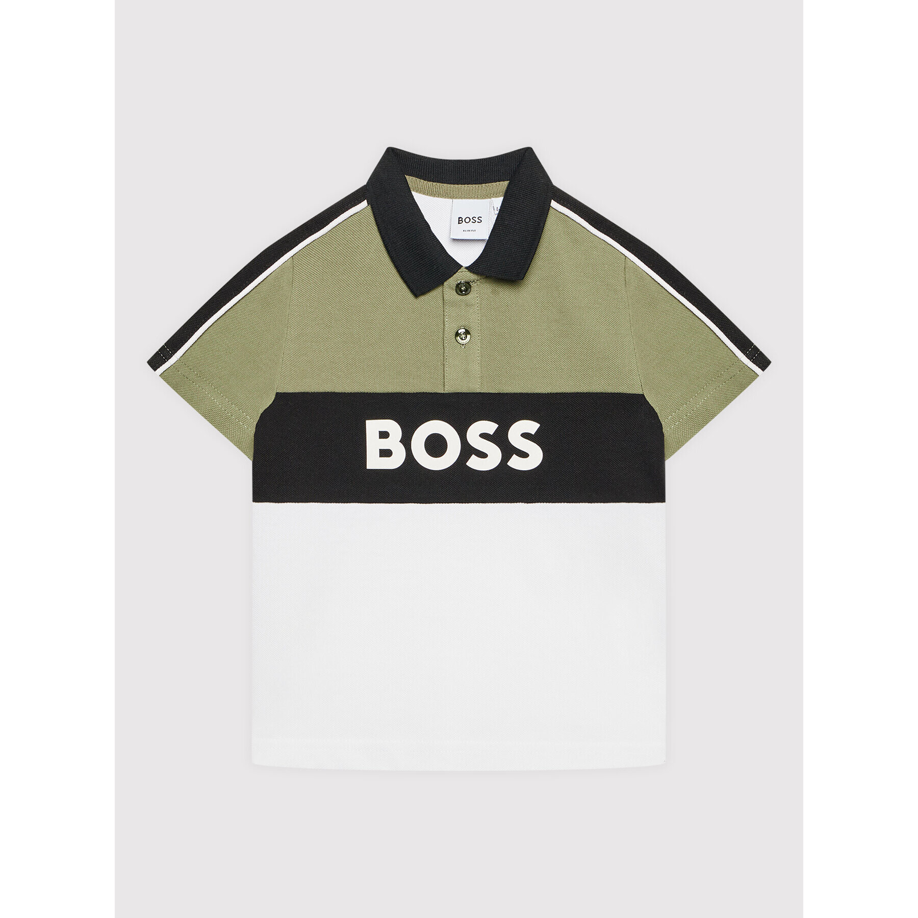 Boss Тениска с яка и копчета J25N60 M Цветен Regular Fit - Pepit.bg