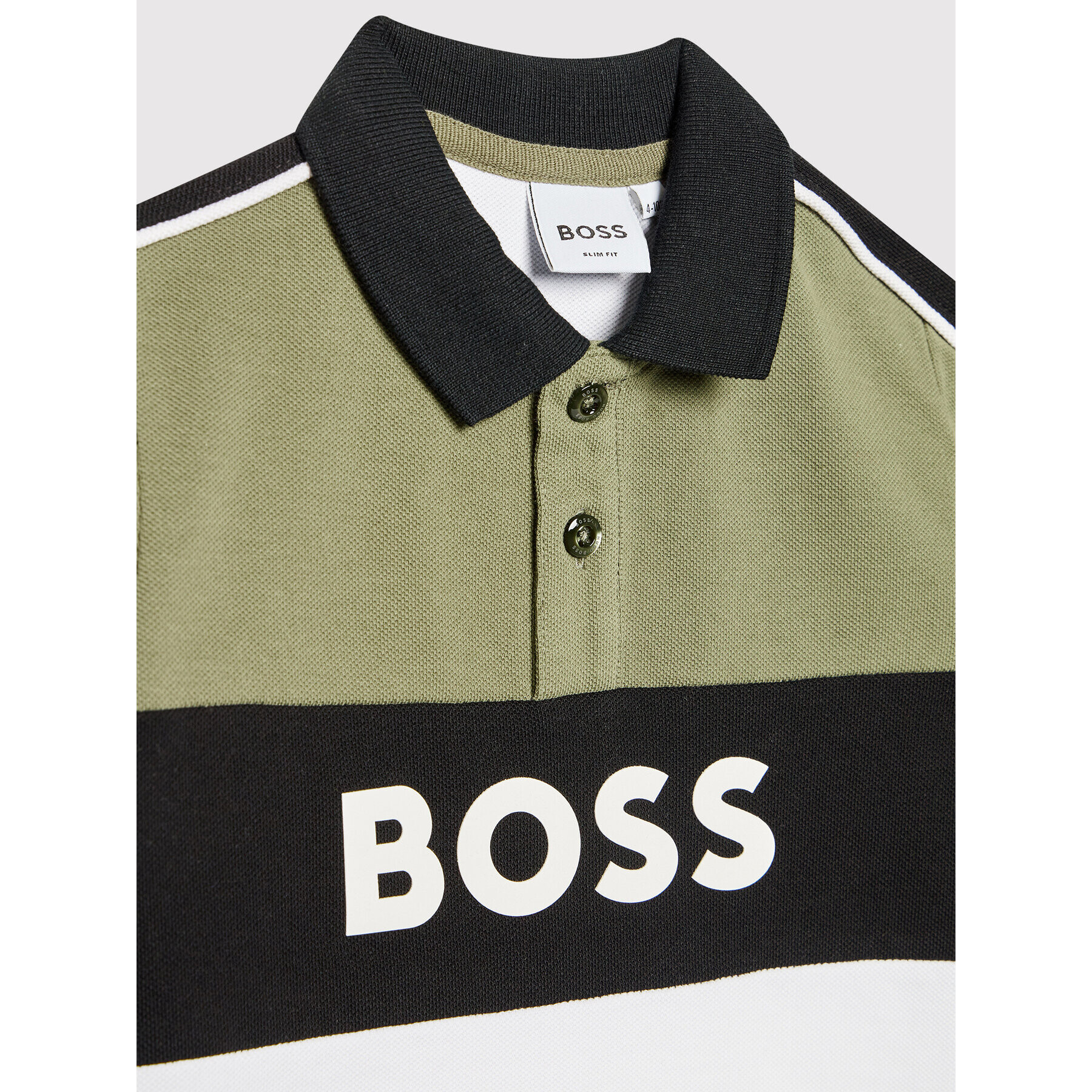 Boss Тениска с яка и копчета J25N60 M Цветен Regular Fit - Pepit.bg