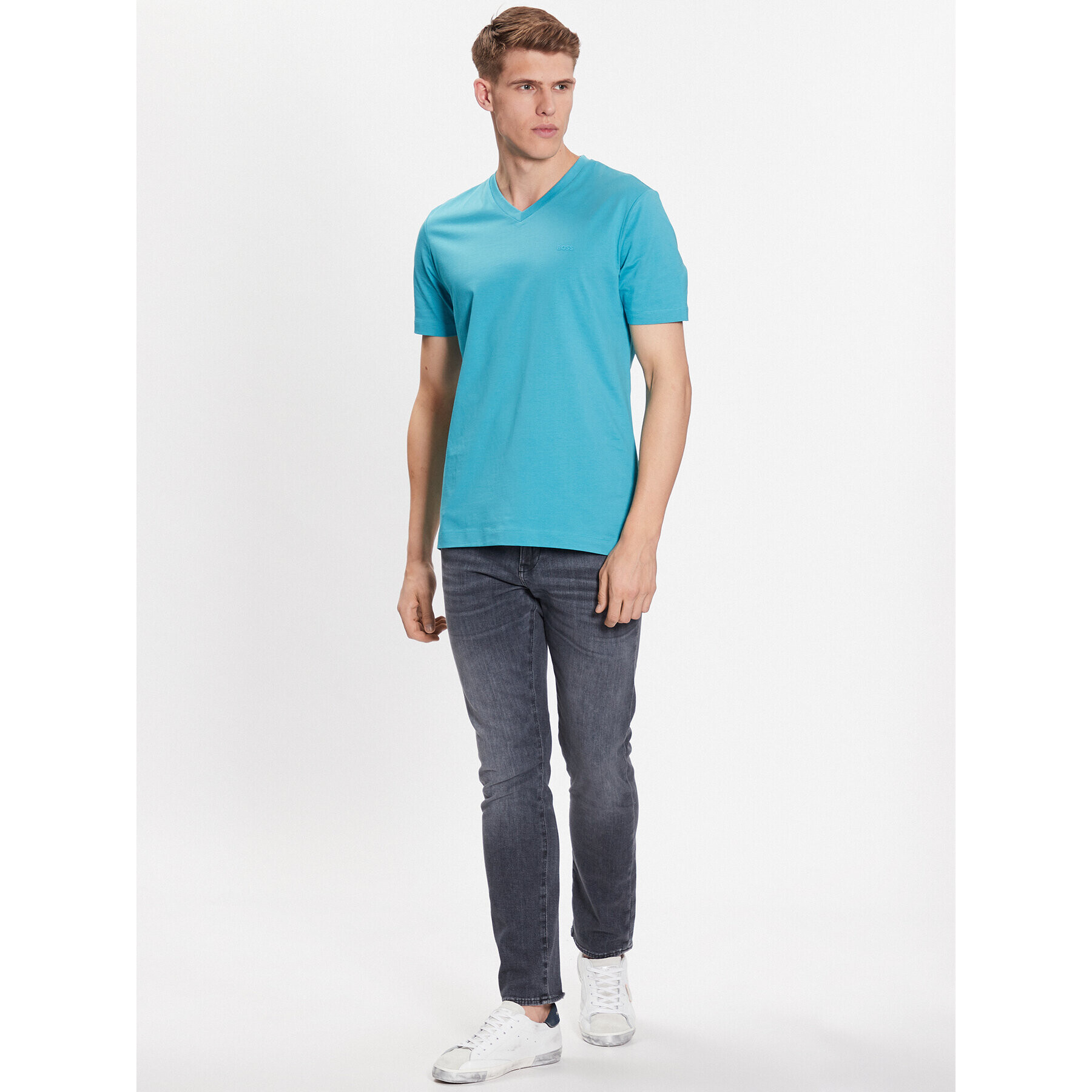 Boss Тишърт Terry 01 50468348 Син Regular Fit - Pepit.bg