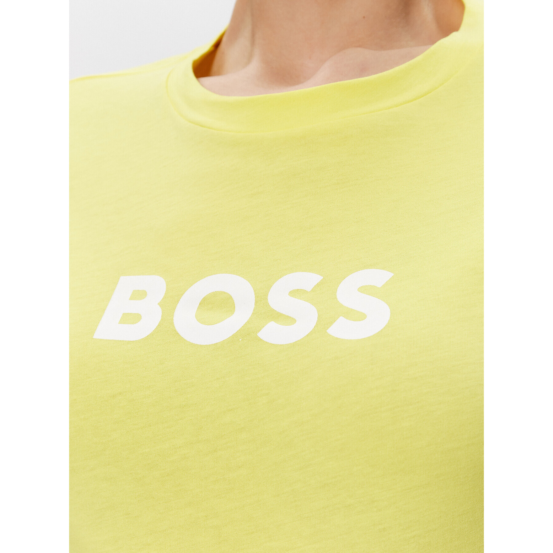 Boss Тишърт Logo 50468356 Жълт Regular Fit - Pepit.bg