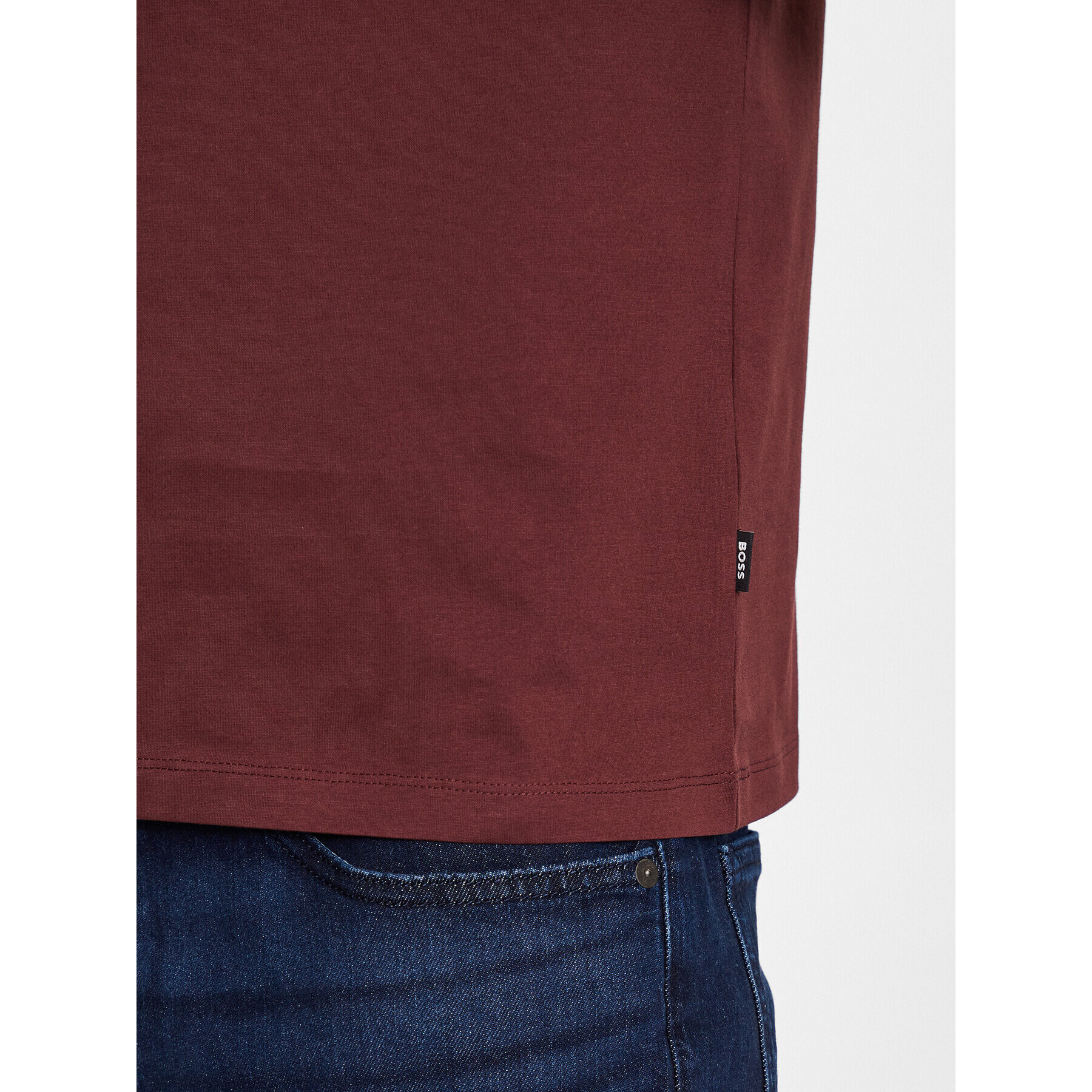 Boss Тишърт 50468395 Бордо Slim Fit - Pepit.bg
